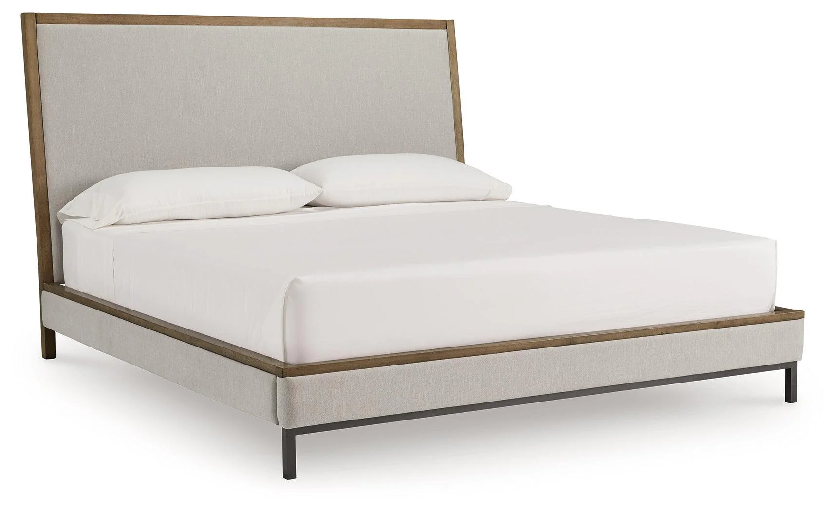 Tomtyn Light Brown Queen Upholstered Bed - Image 2