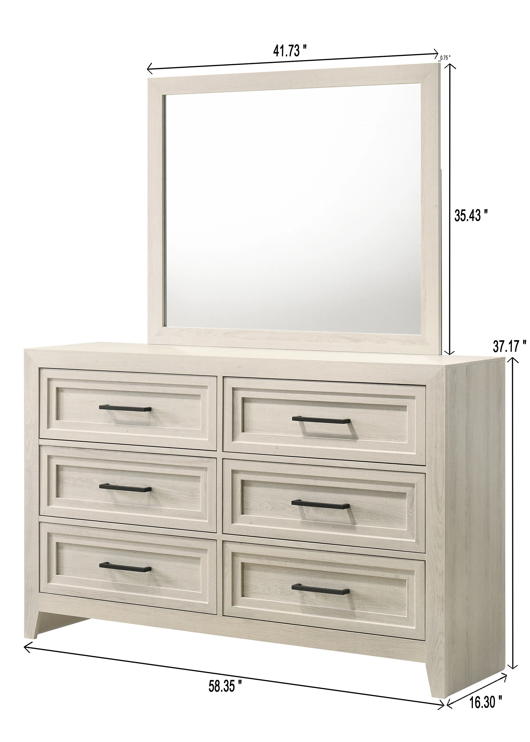Lorraine Cream Dresser - Image 3