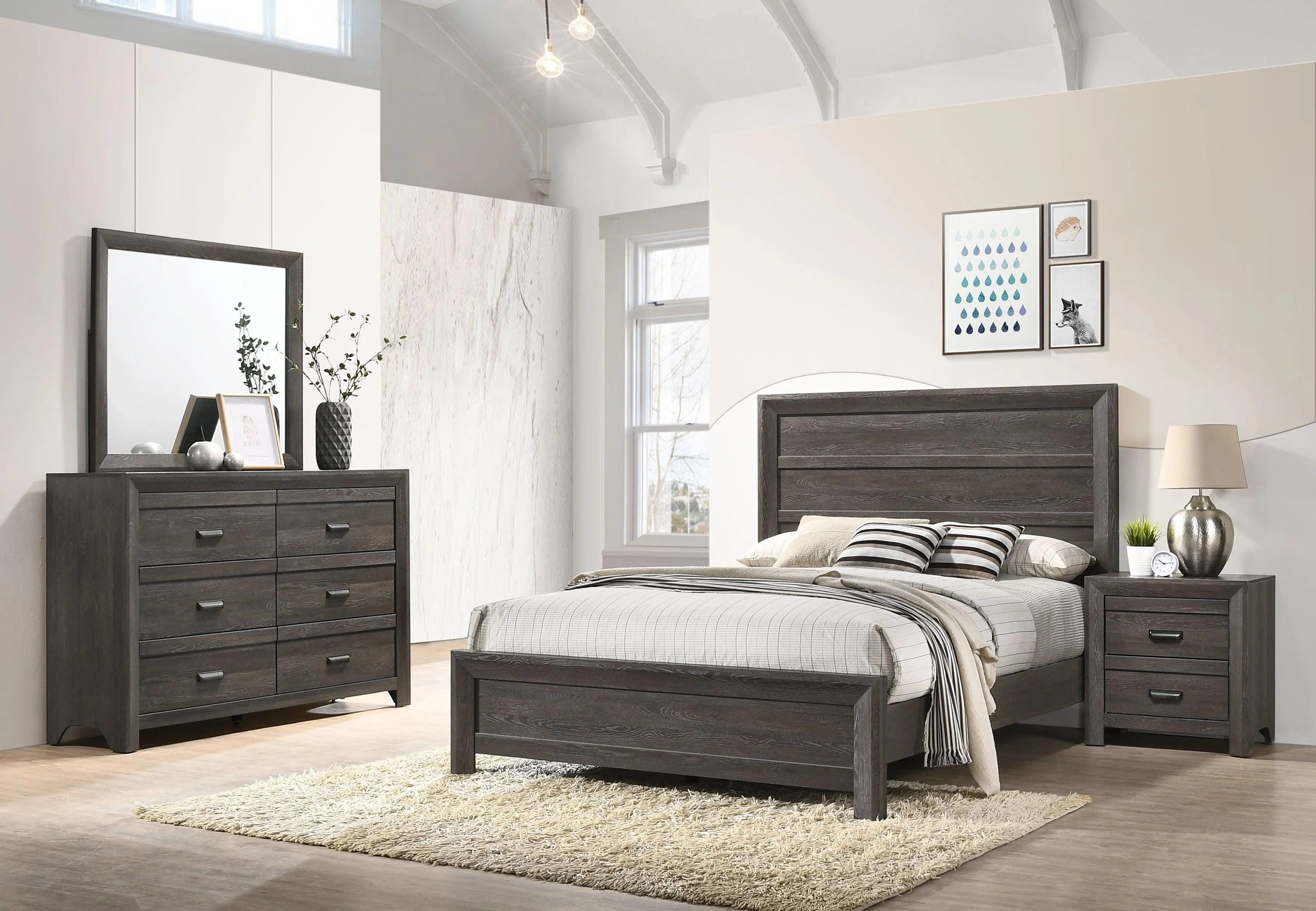 Adelaide Brown Panel Bedroom Set - Image 2