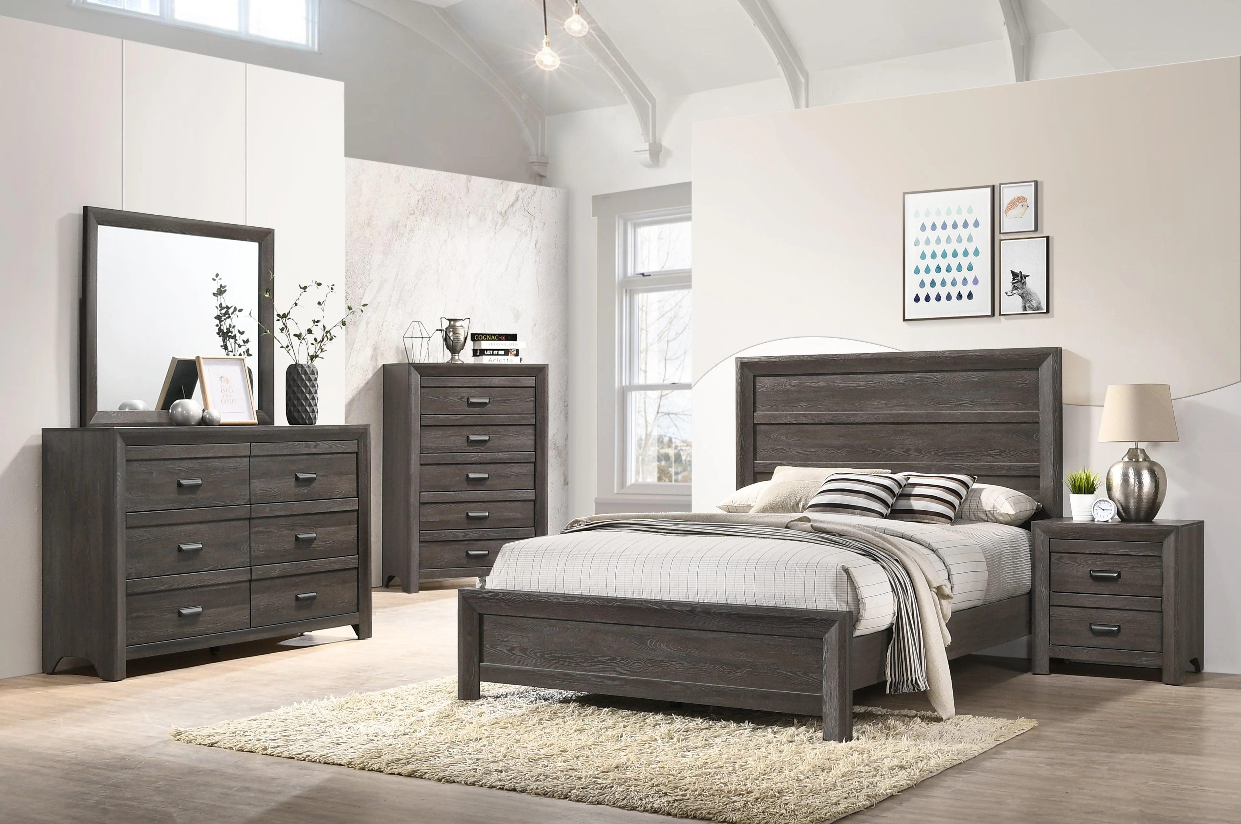 Adelaide Brown Panel Full Bed - Image 2