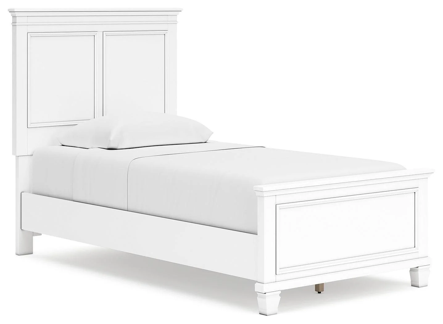 Fortman White Twin Panel Bed - Image 2