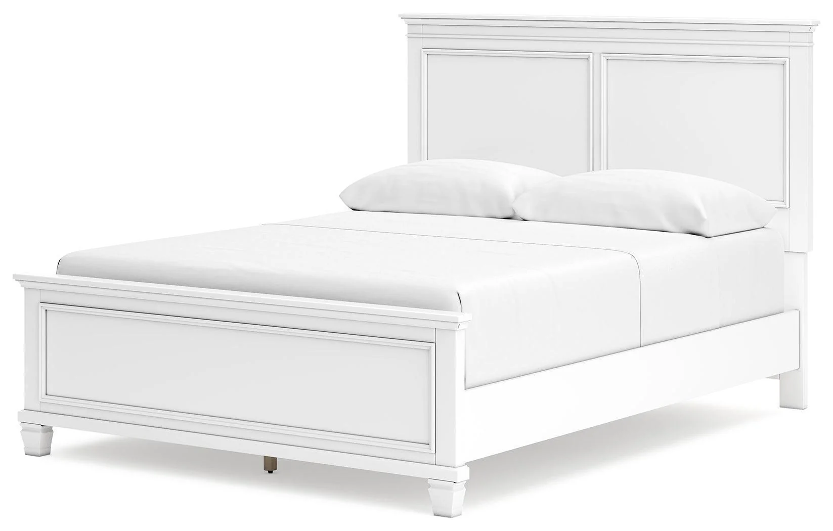 Fortman White Queen Panel Bed - Image 3