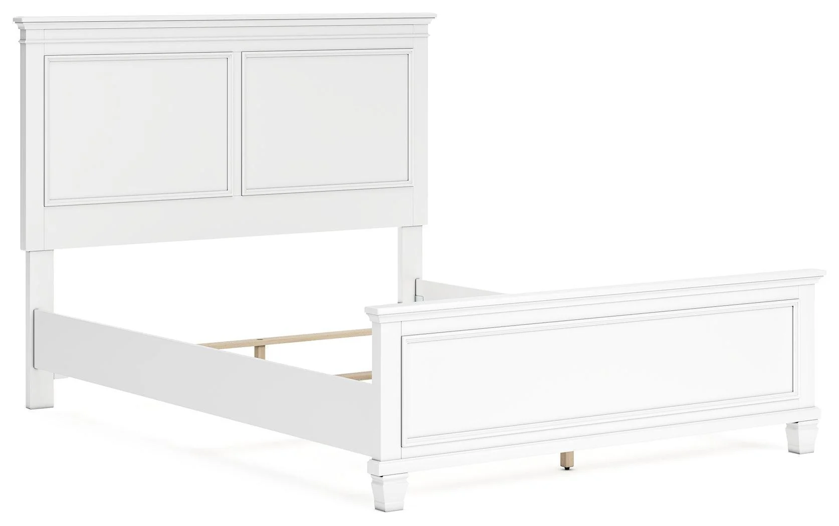 Fortman White Queen Panel Bed - Image 1