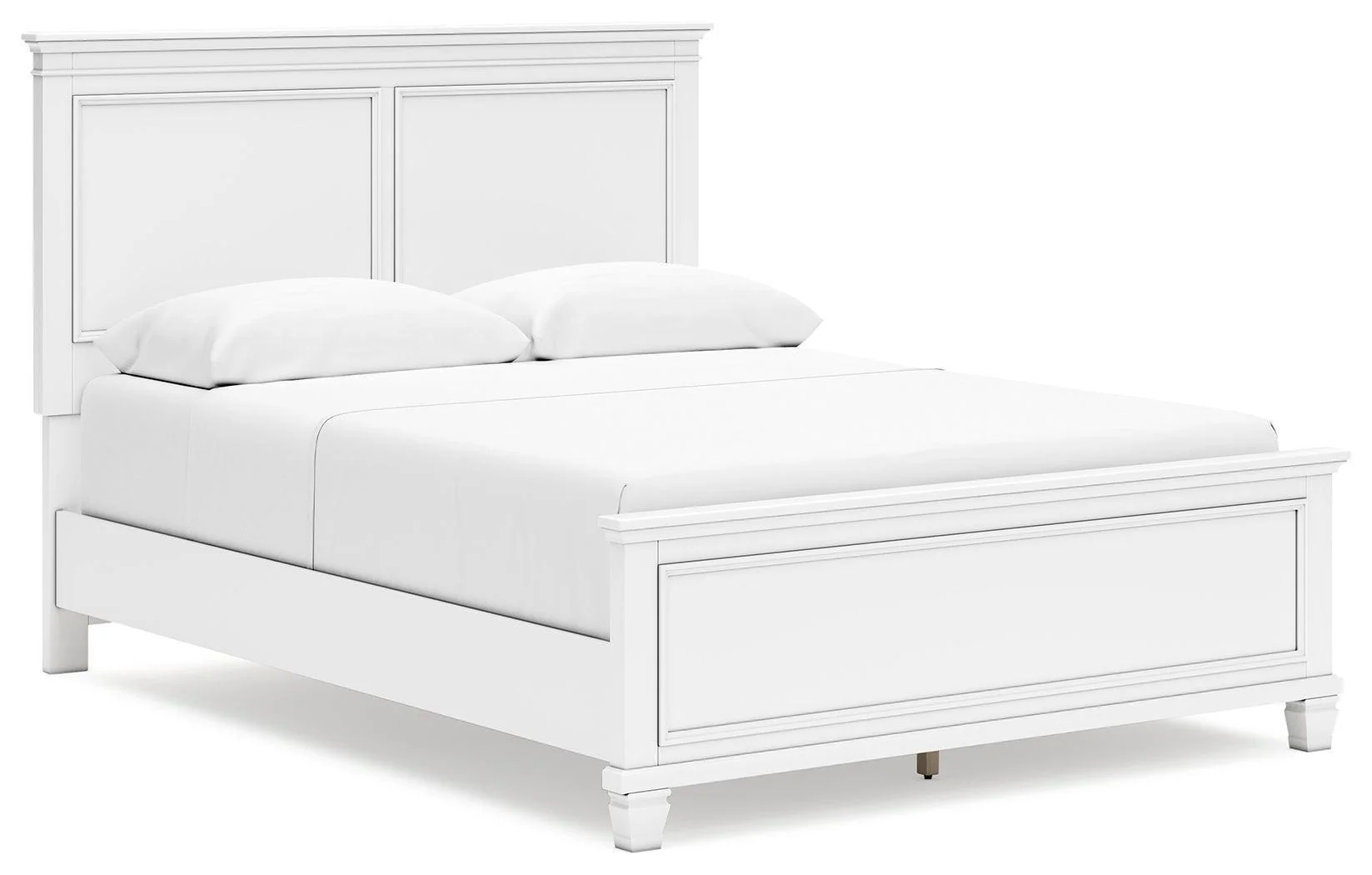 Fortman White Queen Panel Bed - Image 2