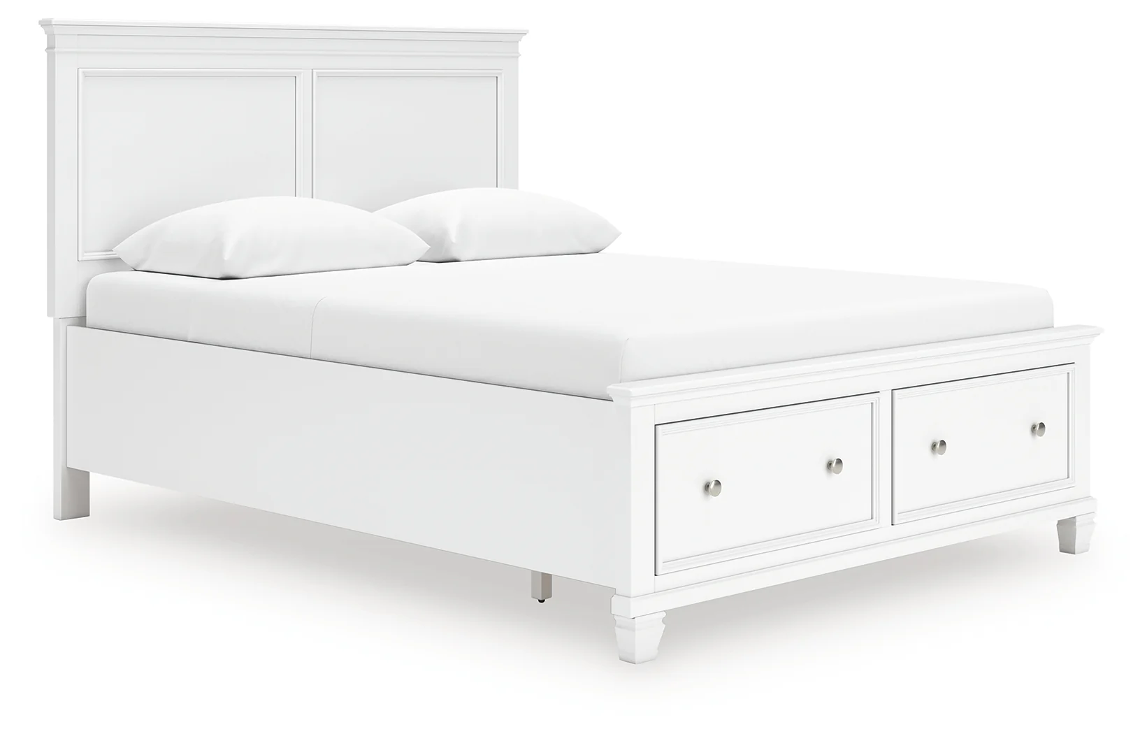 Fortman White Queen Panel Storage Bed - Image 2