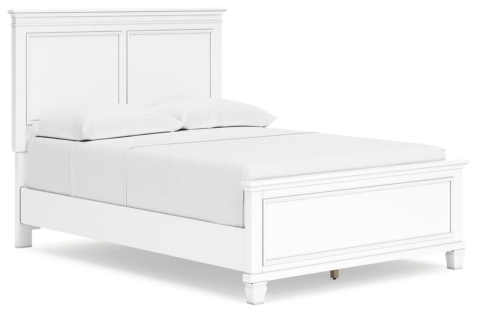 Fortman White Full Panel Bed - Image 1