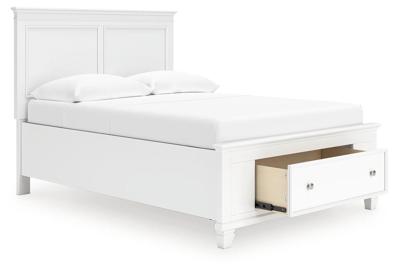 Fortman White Full Panel Storage Bed - Image 3