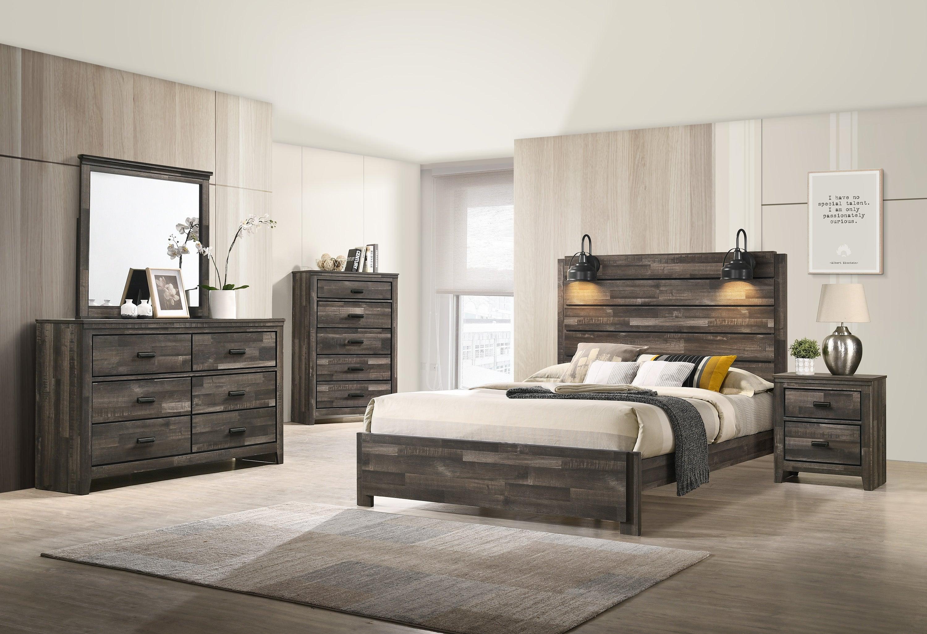 Carter Brown LED Platform King Bed - Image 2