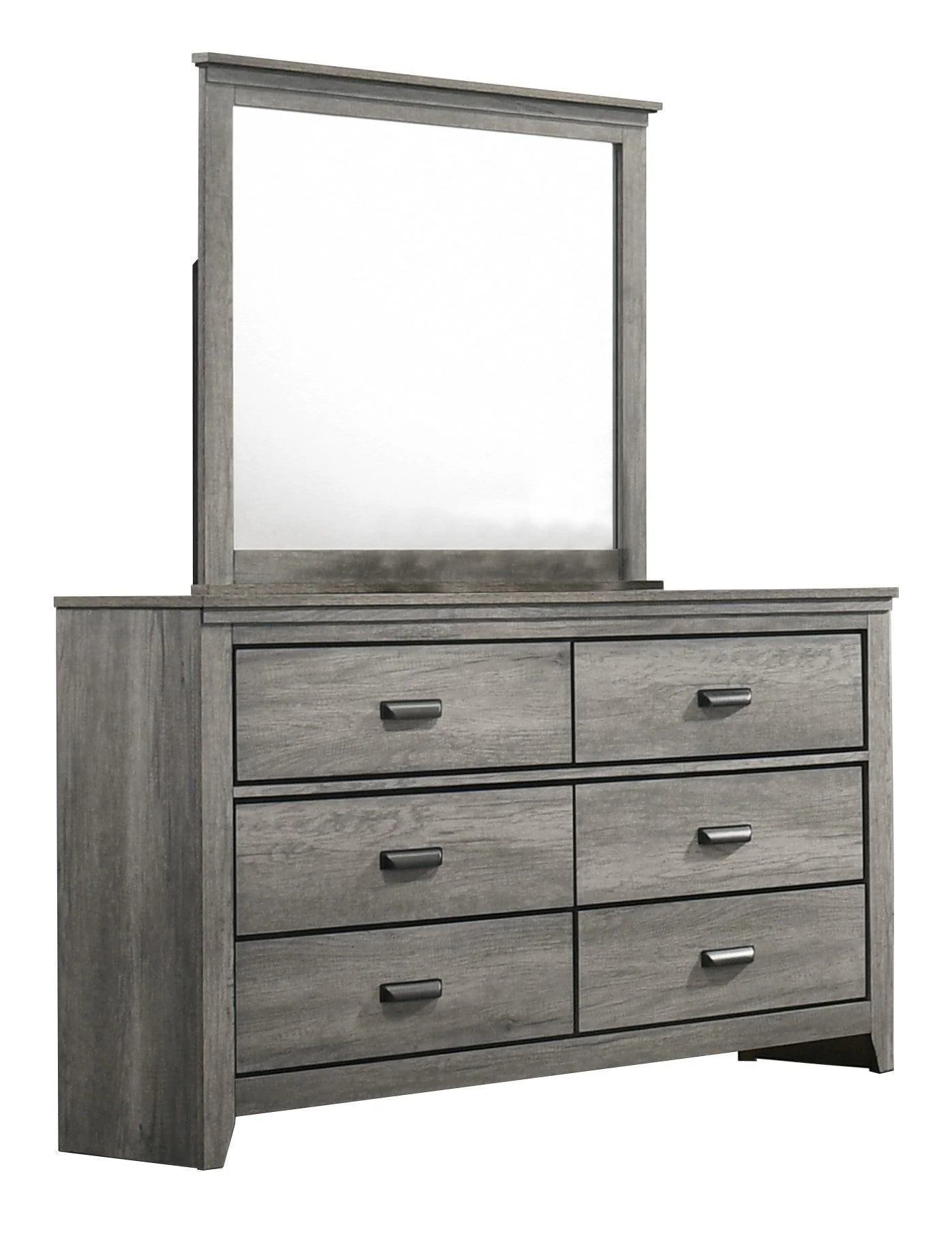 Carter Dresser Gray 6 Drawers - Image 1