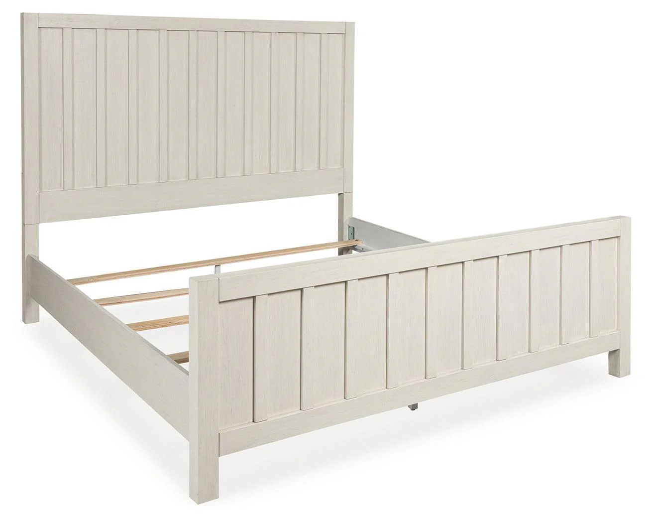 Shaybrock Antique White King Panel Bed - Image 2