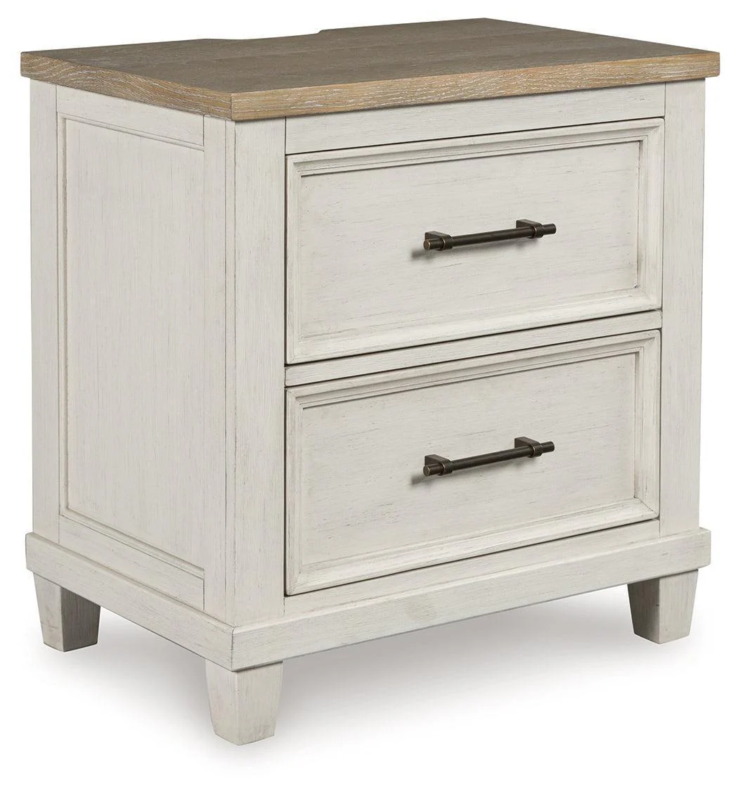 Shaybrock Antique White/Brown Nightstand - Image 2