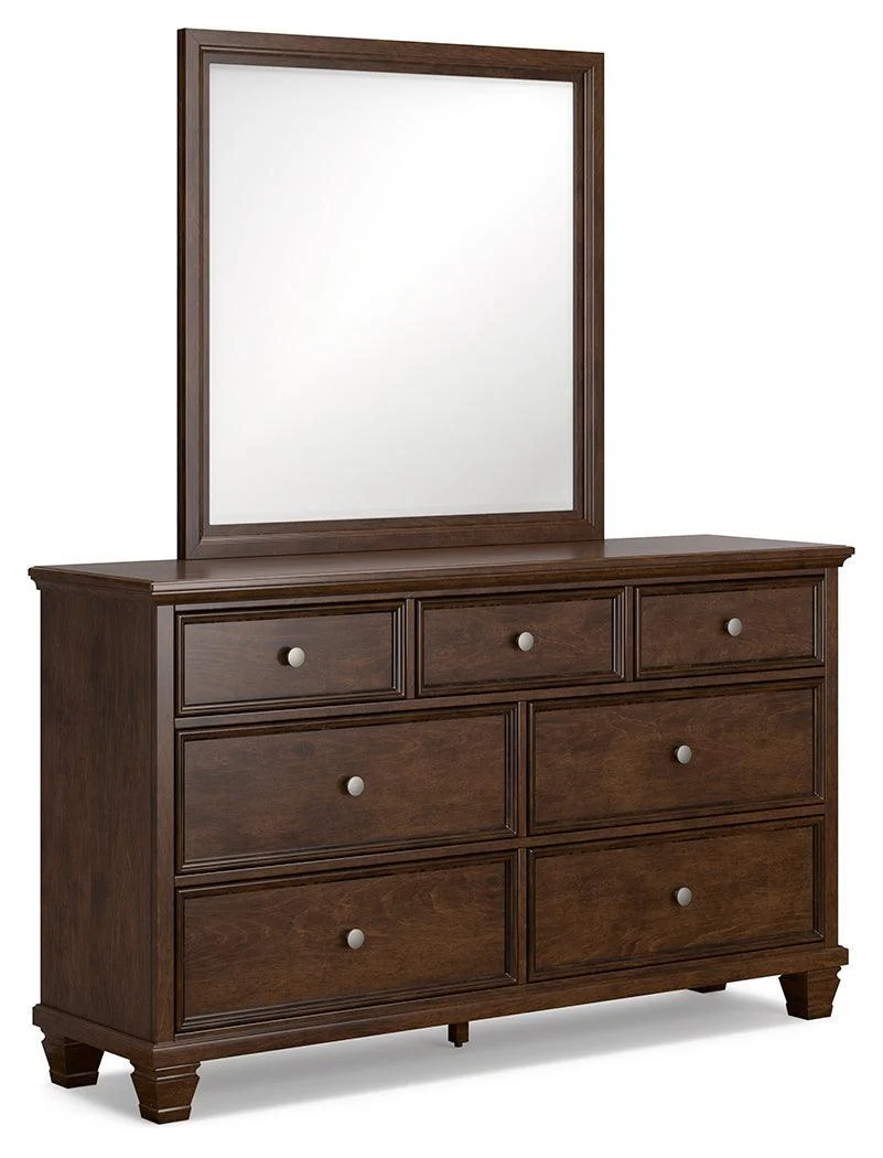 Danabrin Brown Dresser And Mirror - Image 2