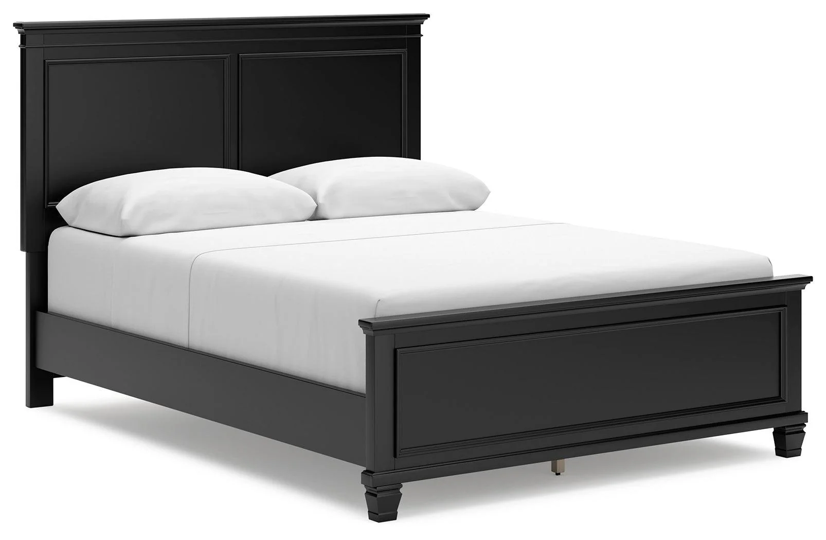 Lanolee Black Queen Panel Bed - Image 1