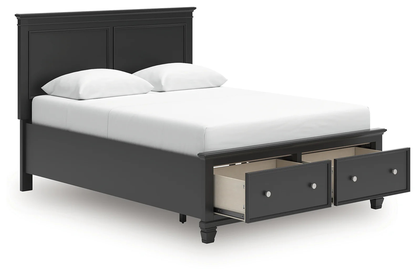 Lanolee Black Queen Panel Storage Bed - Image 3