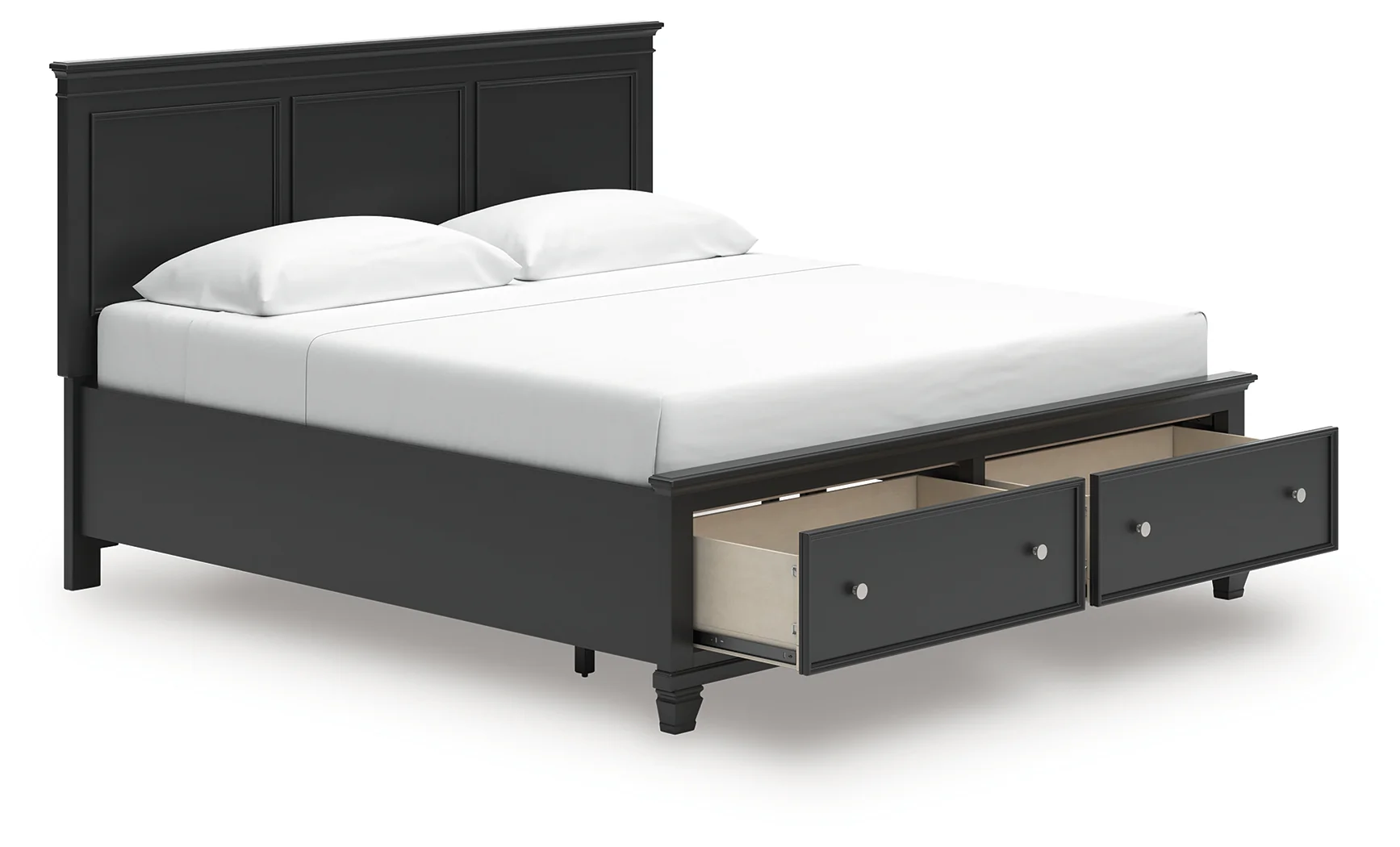 Lanolee Black King Panel Storage Bed - Image 3