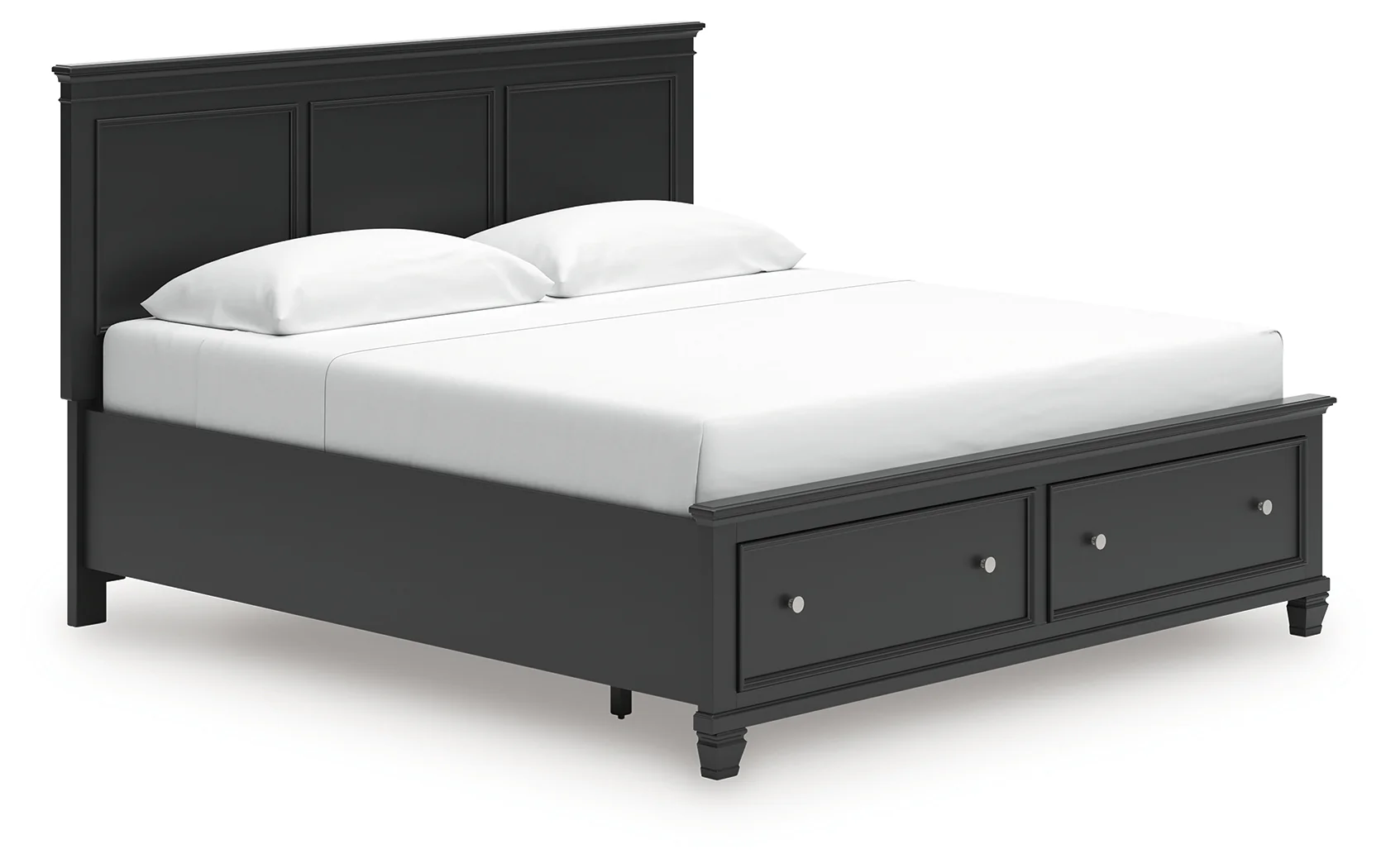 Lanolee Black King Panel Storage Bed - Image 2