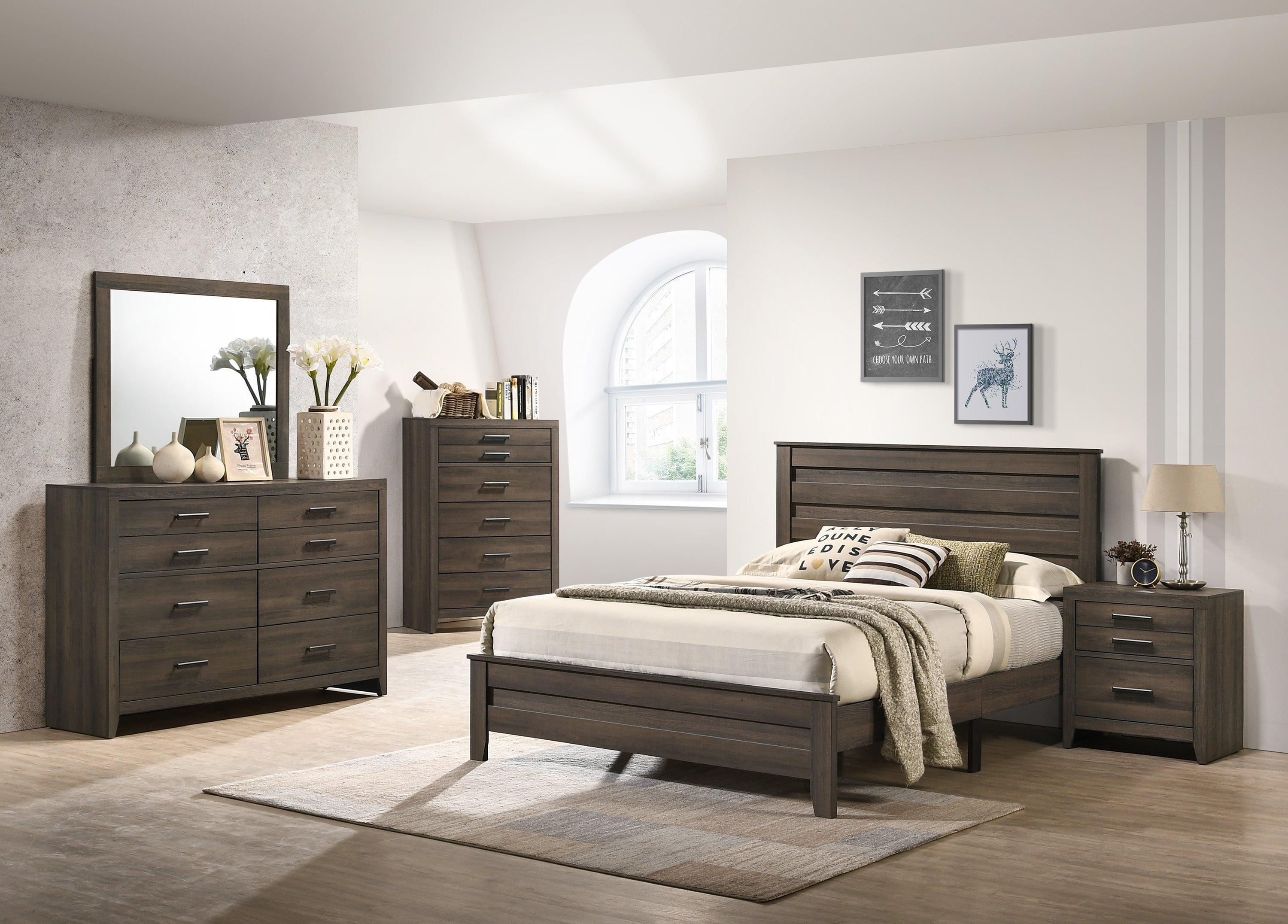 Marley Brown Platform Queen Bed - Image 2