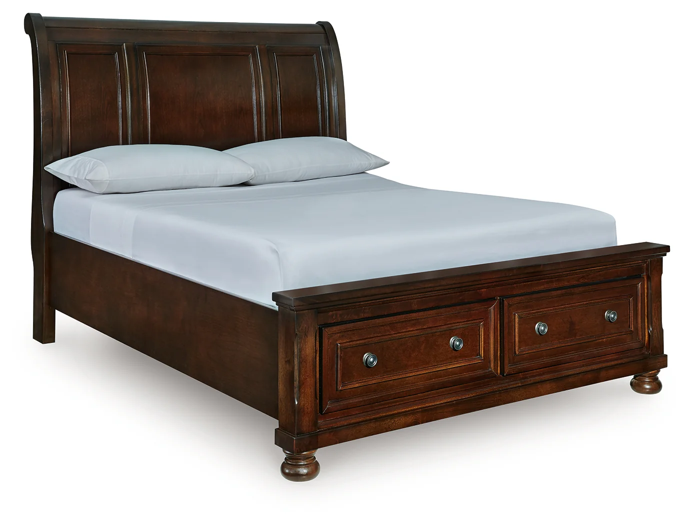 Porter Rustic Brown Queen Sleigh Storage Bed - Image 2