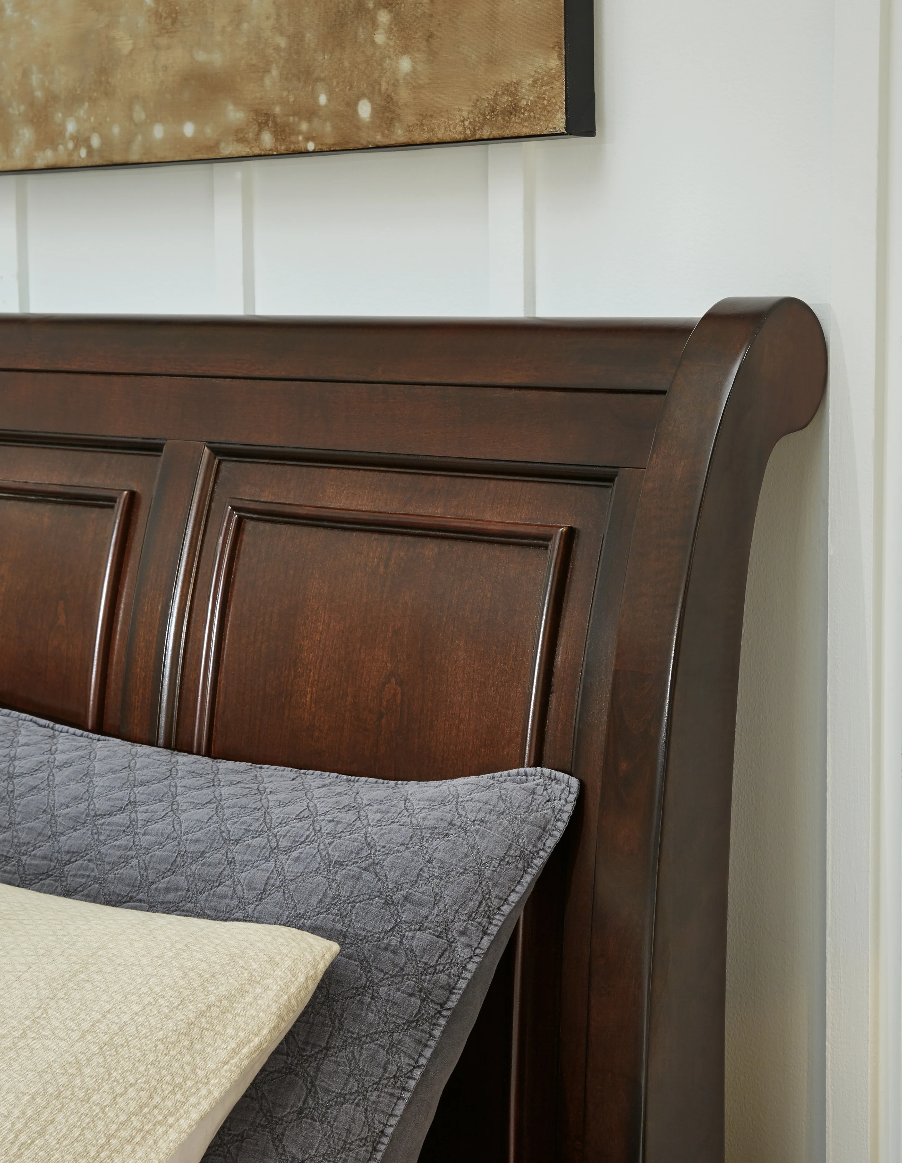 Porter Rustic Brown Queen Sleigh Bed - Image 2
