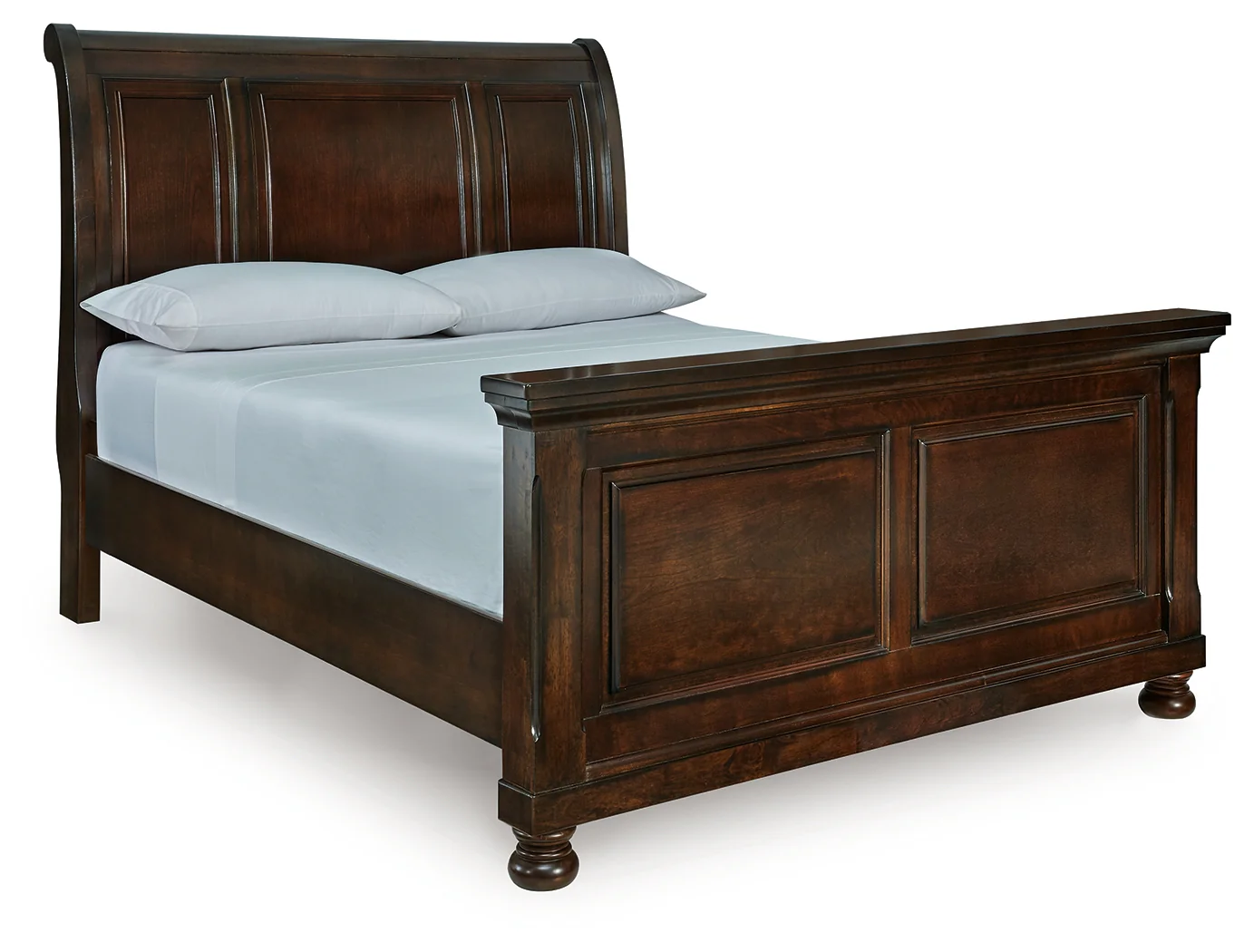 Porter Rustic Brown Queen Sleigh Bed - Image 1