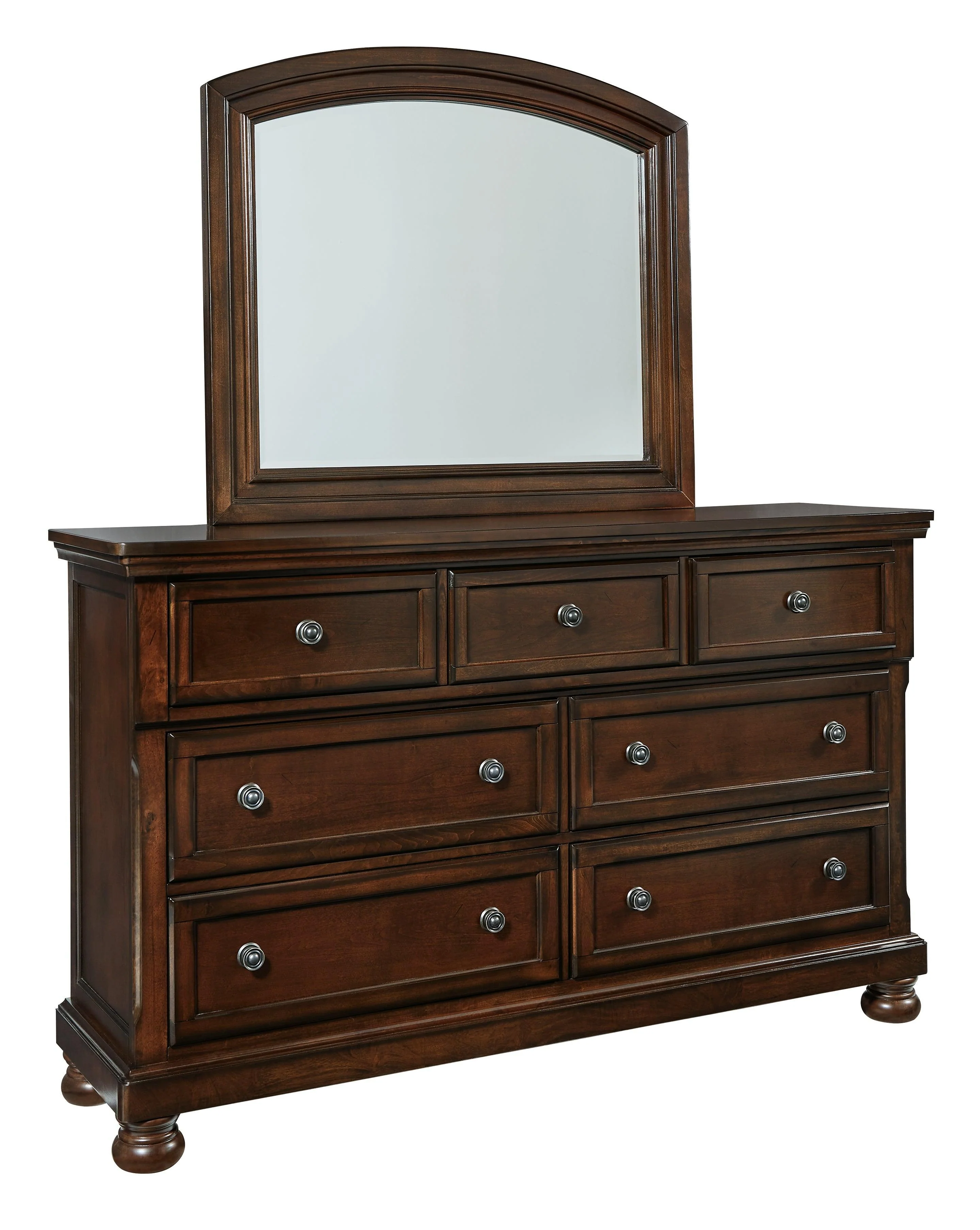Porter Rustic Brown Dresser And Mirror - Image 2