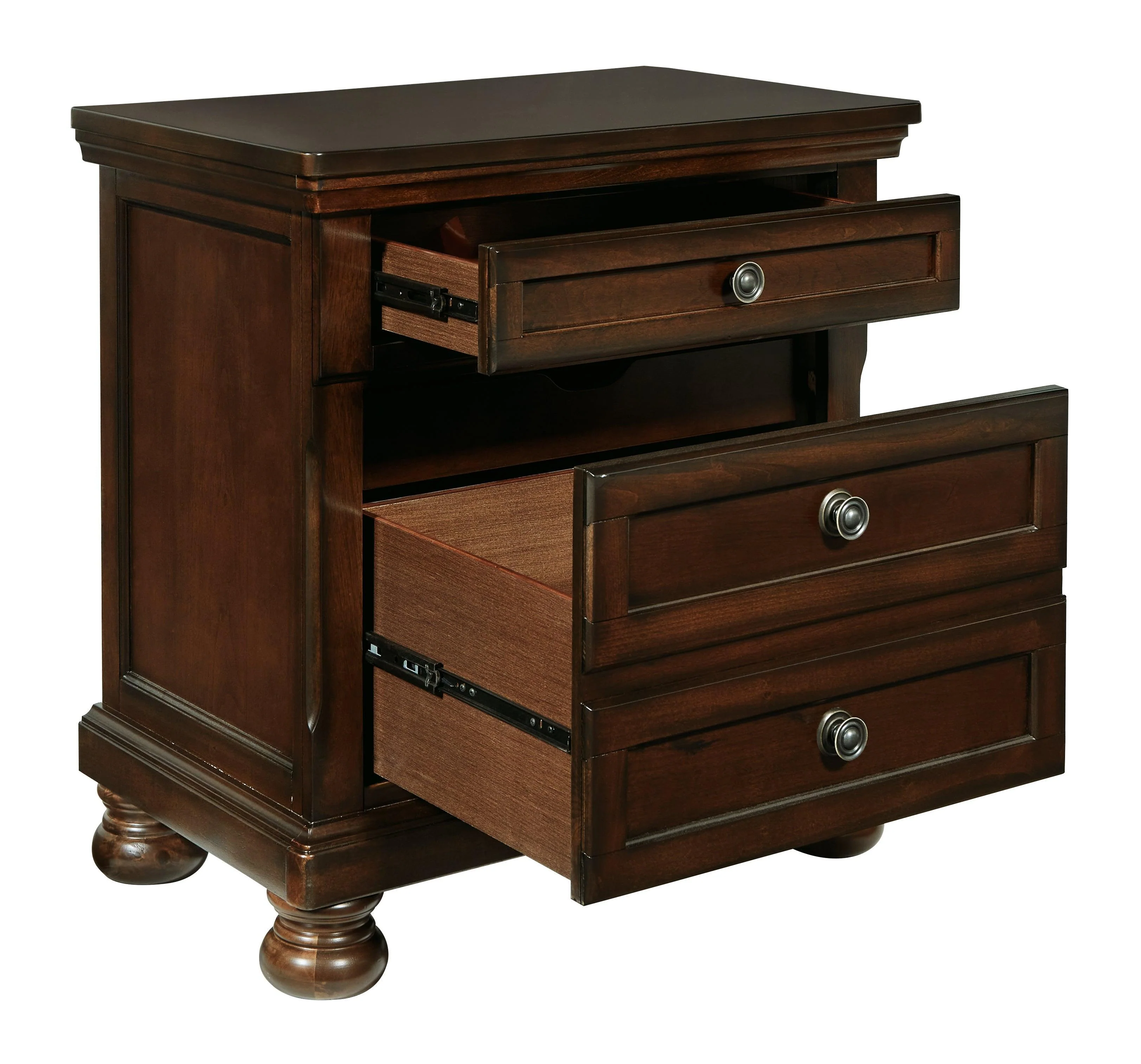 Porter Rustic Brown Nightstand - Image 3