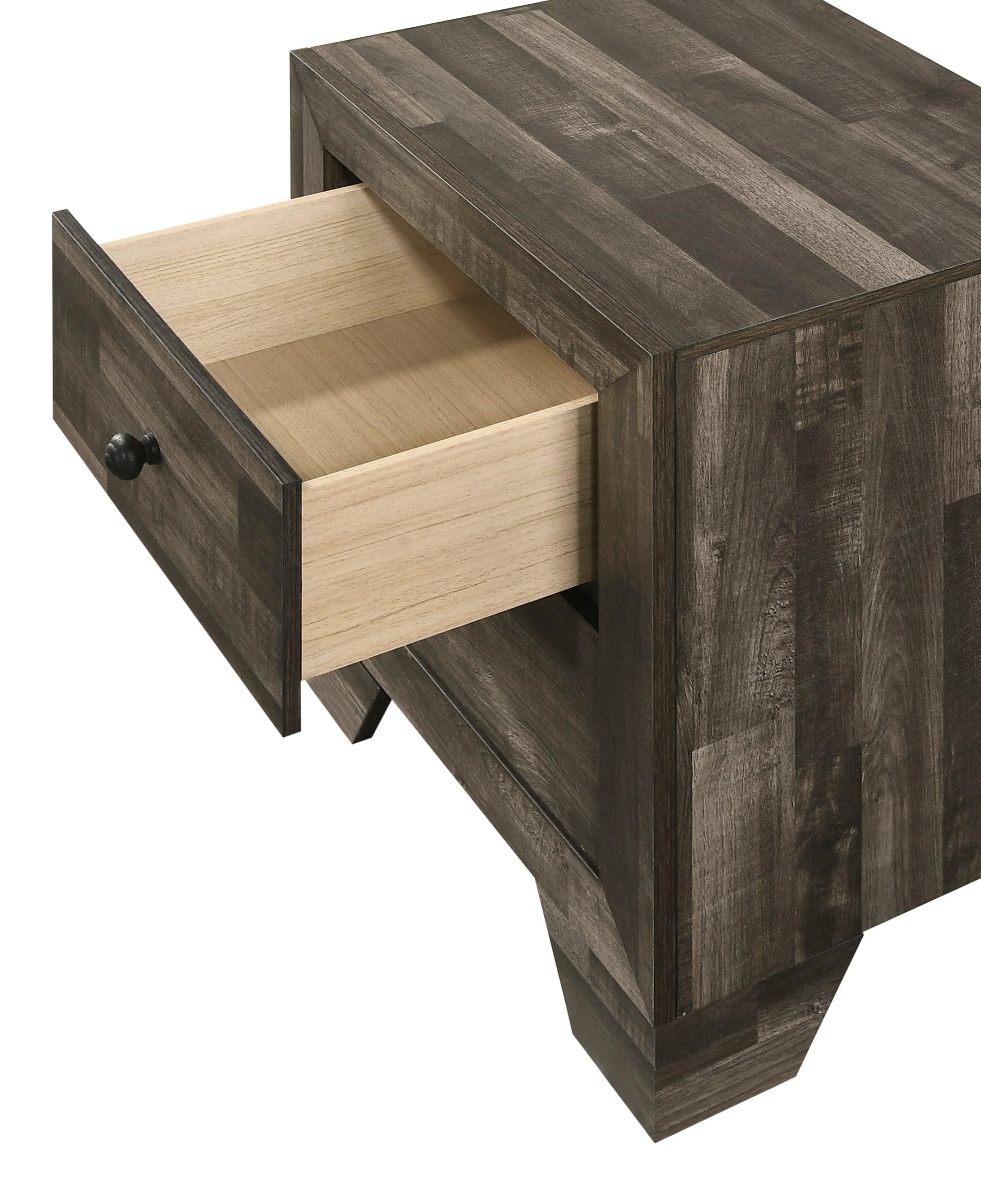 Atticus Nightstand Brown 2 Drawers - Image 2