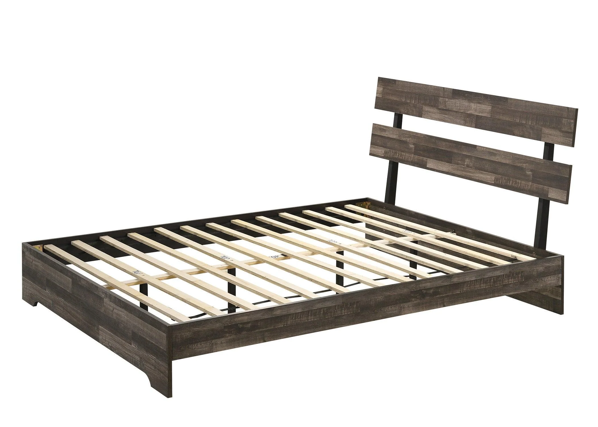 Atticus Brown Platform Queen Bed - Image 2