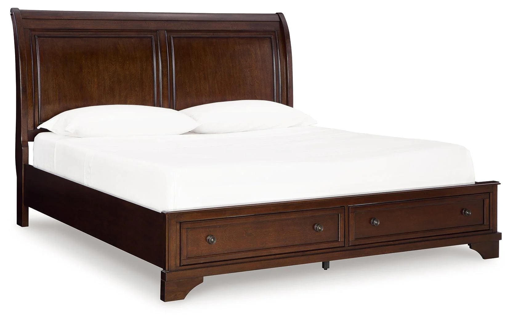 Trellington Brown King Sleigh Storage Bed - Image 2