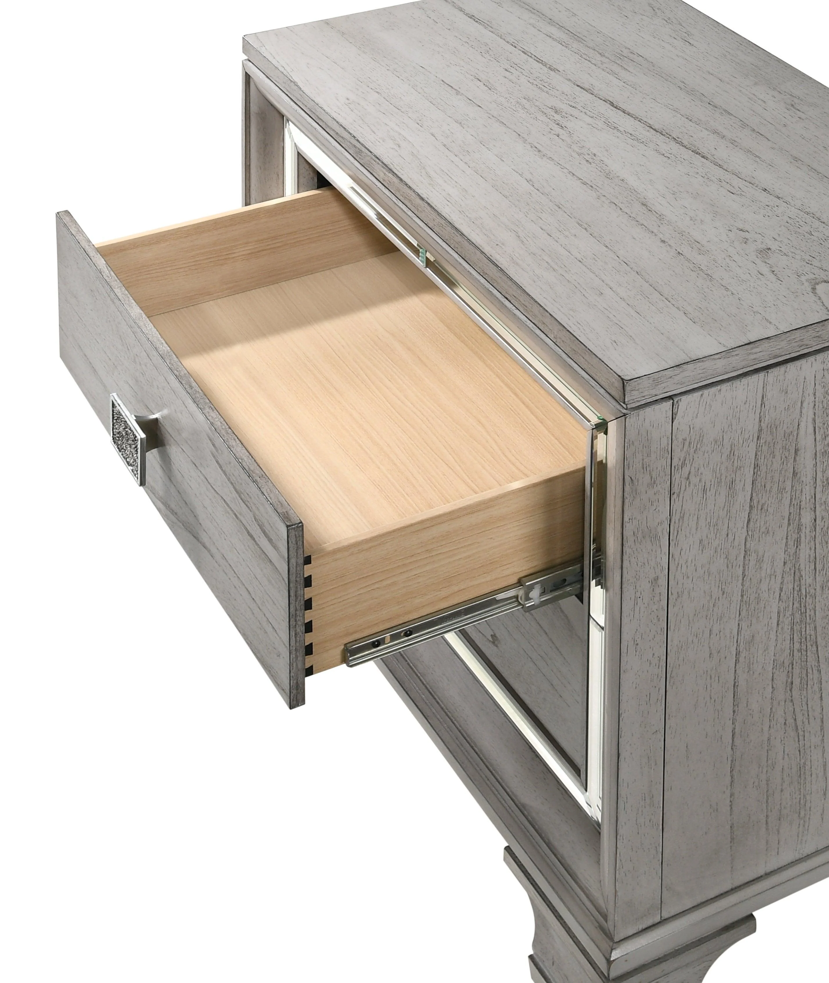 Vail NightStand Gray 2 Drawers - Image 2