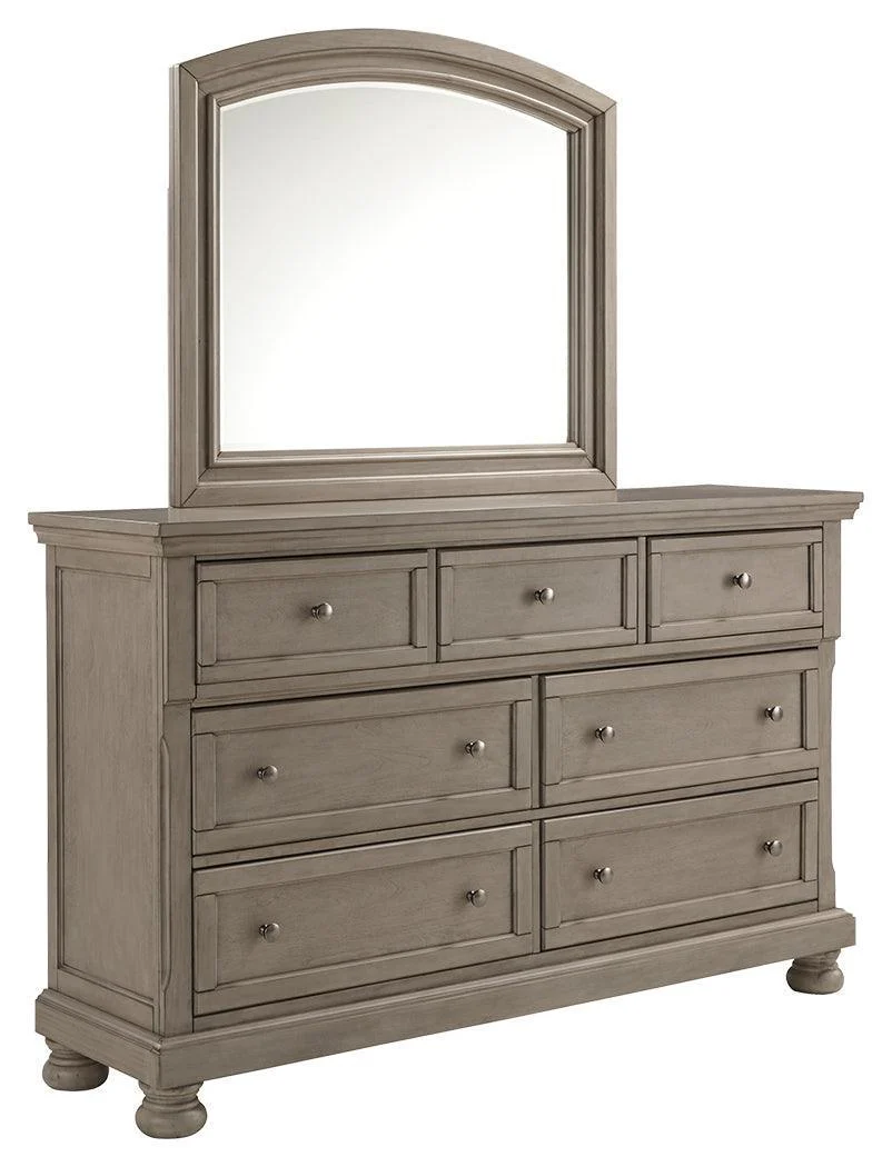 Lettner Light Gray Dresser And Mirror - Image 2