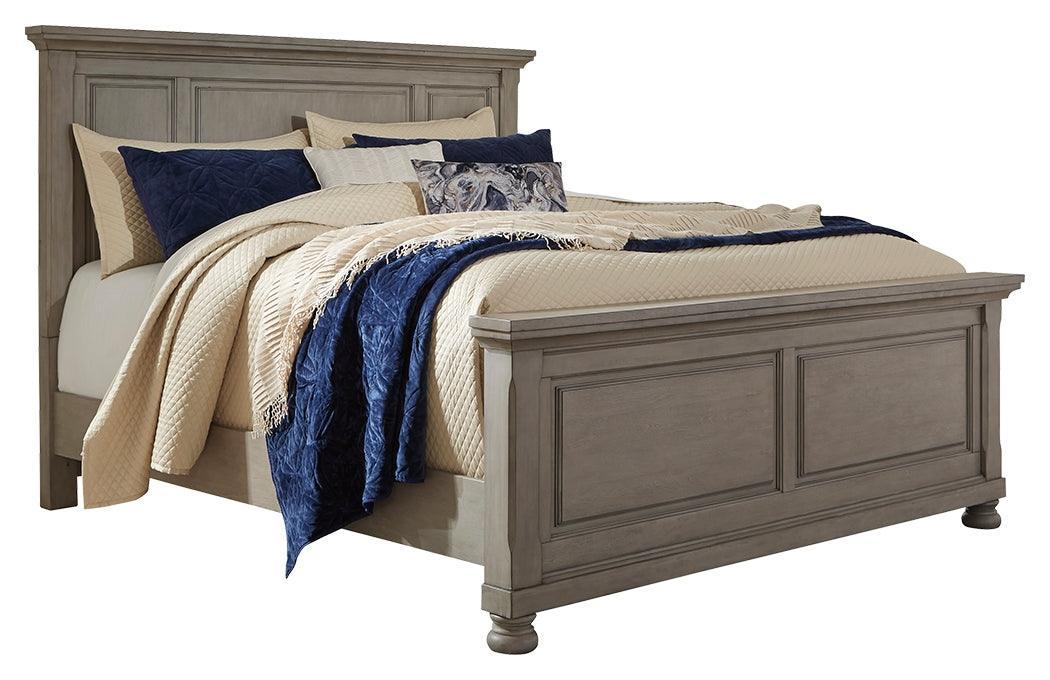 Lettner Light Gray Queen Panel Bed - Image 2