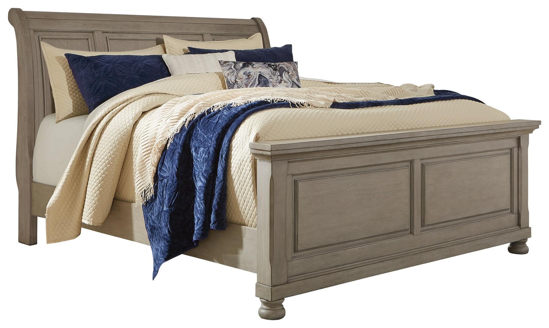 Lettner Light Gray Queen Sleigh Bed - Image 2