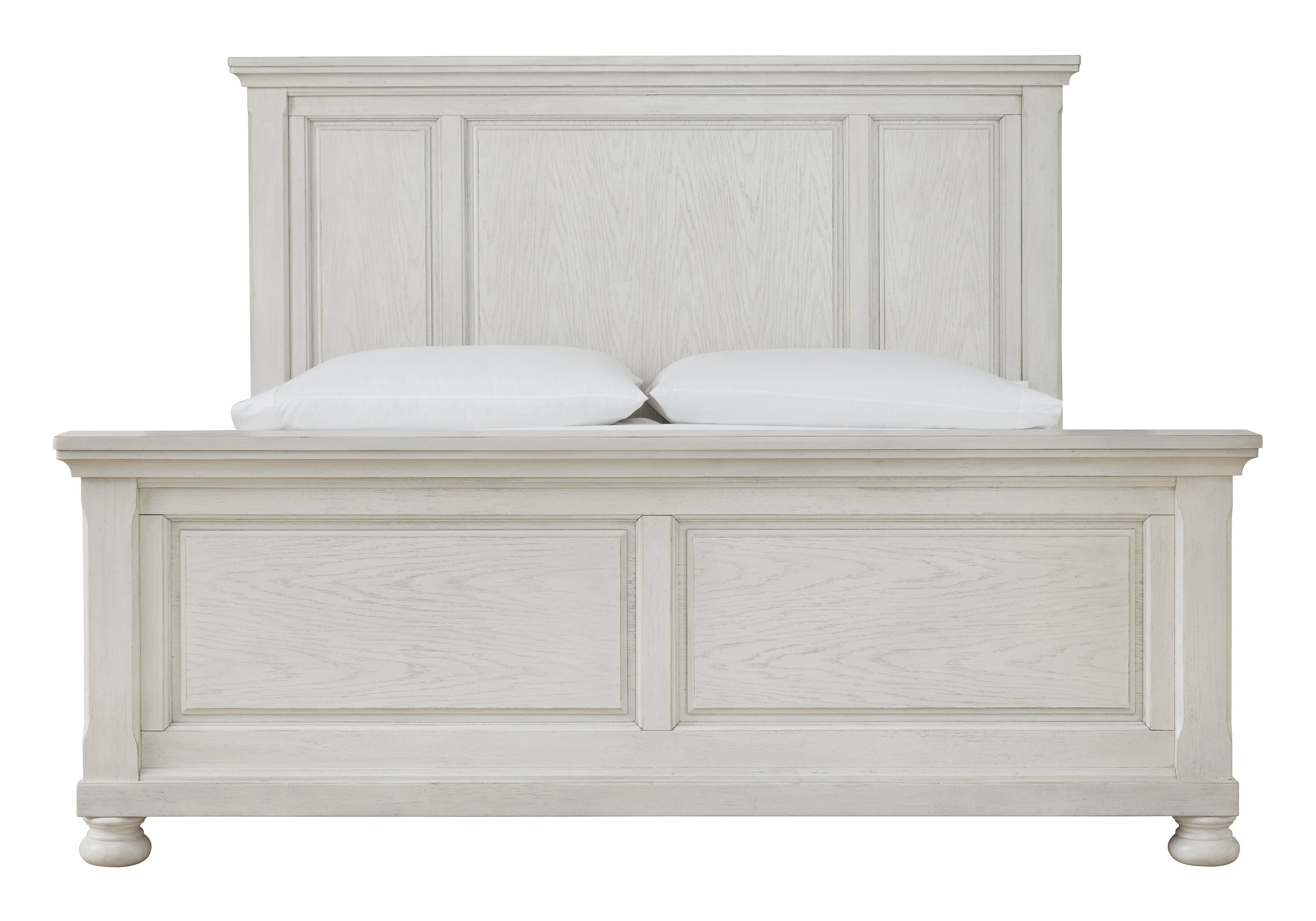 Robbinsdale Antique White Queen Panel Bed - Image 3