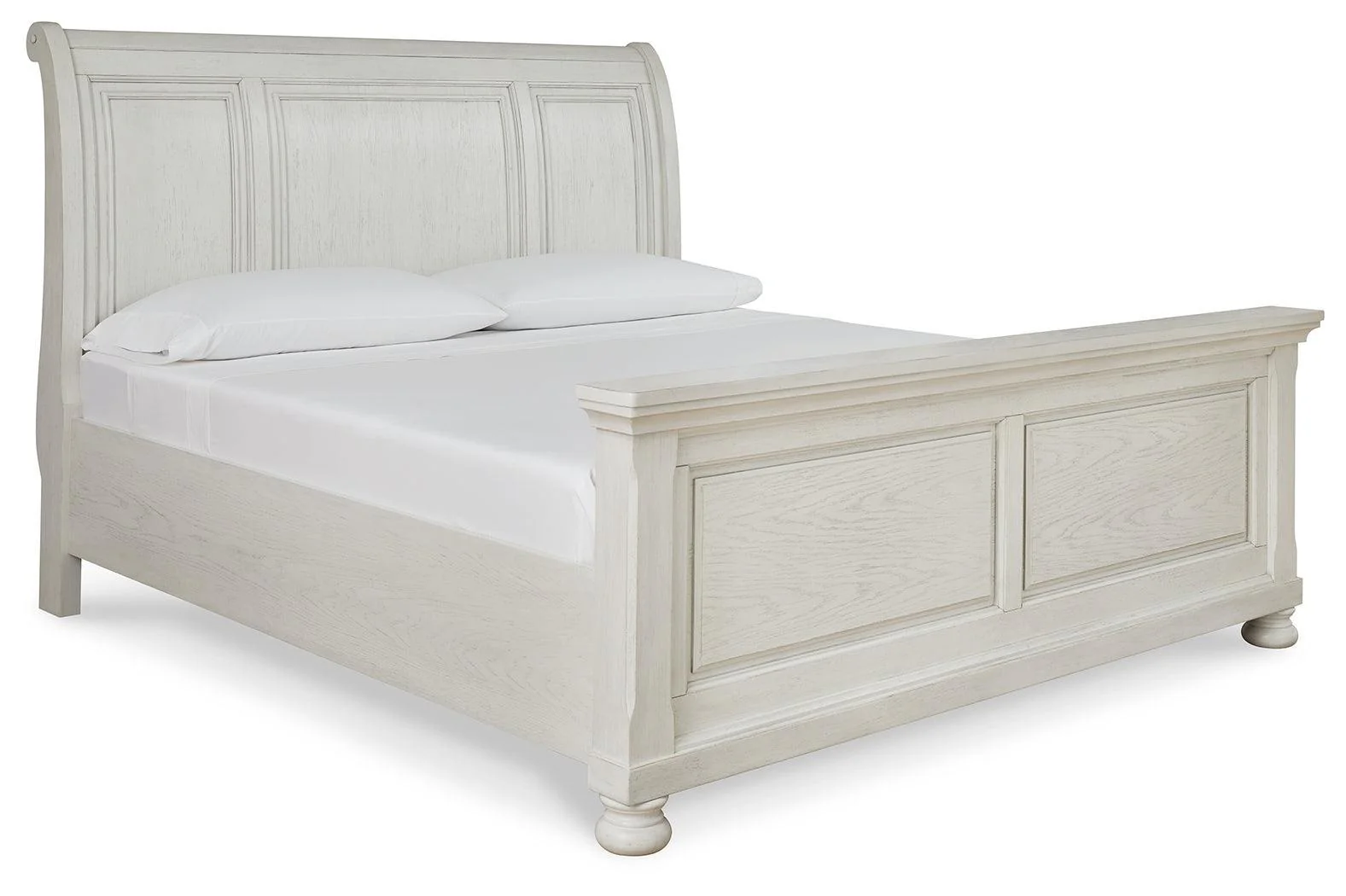 Robbinsdale Antique White Queen Sleigh Bed - Image 2