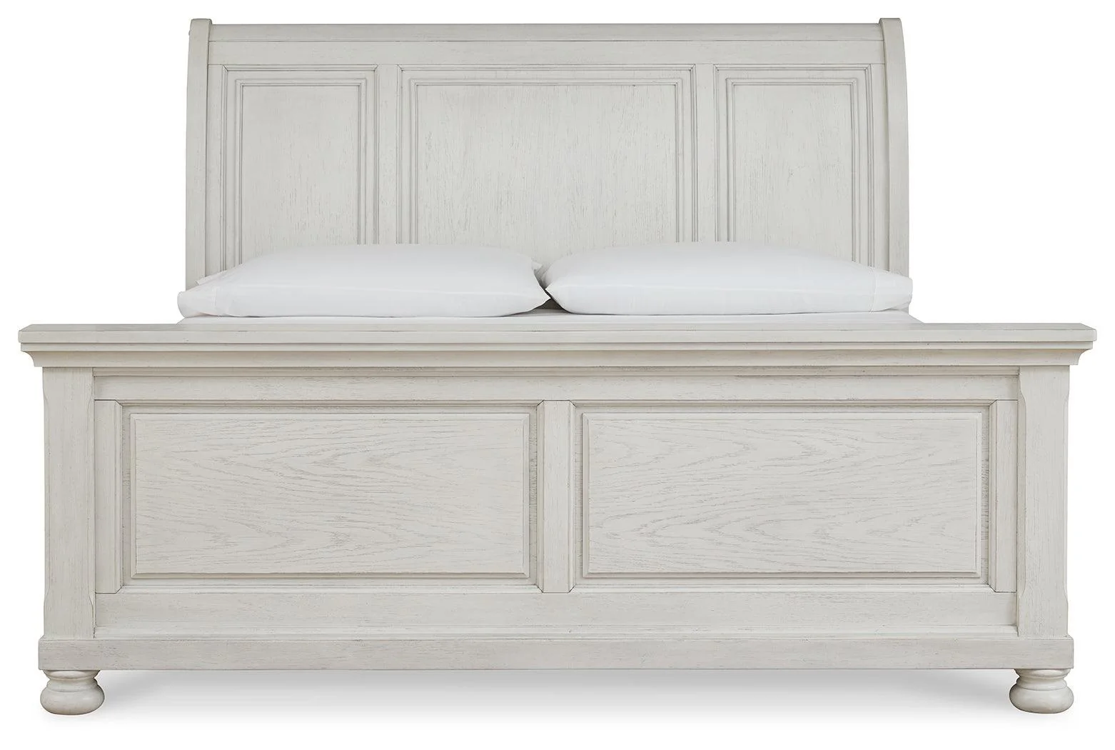 Robbinsdale Antique White Queen Sleigh Bed - Image 3