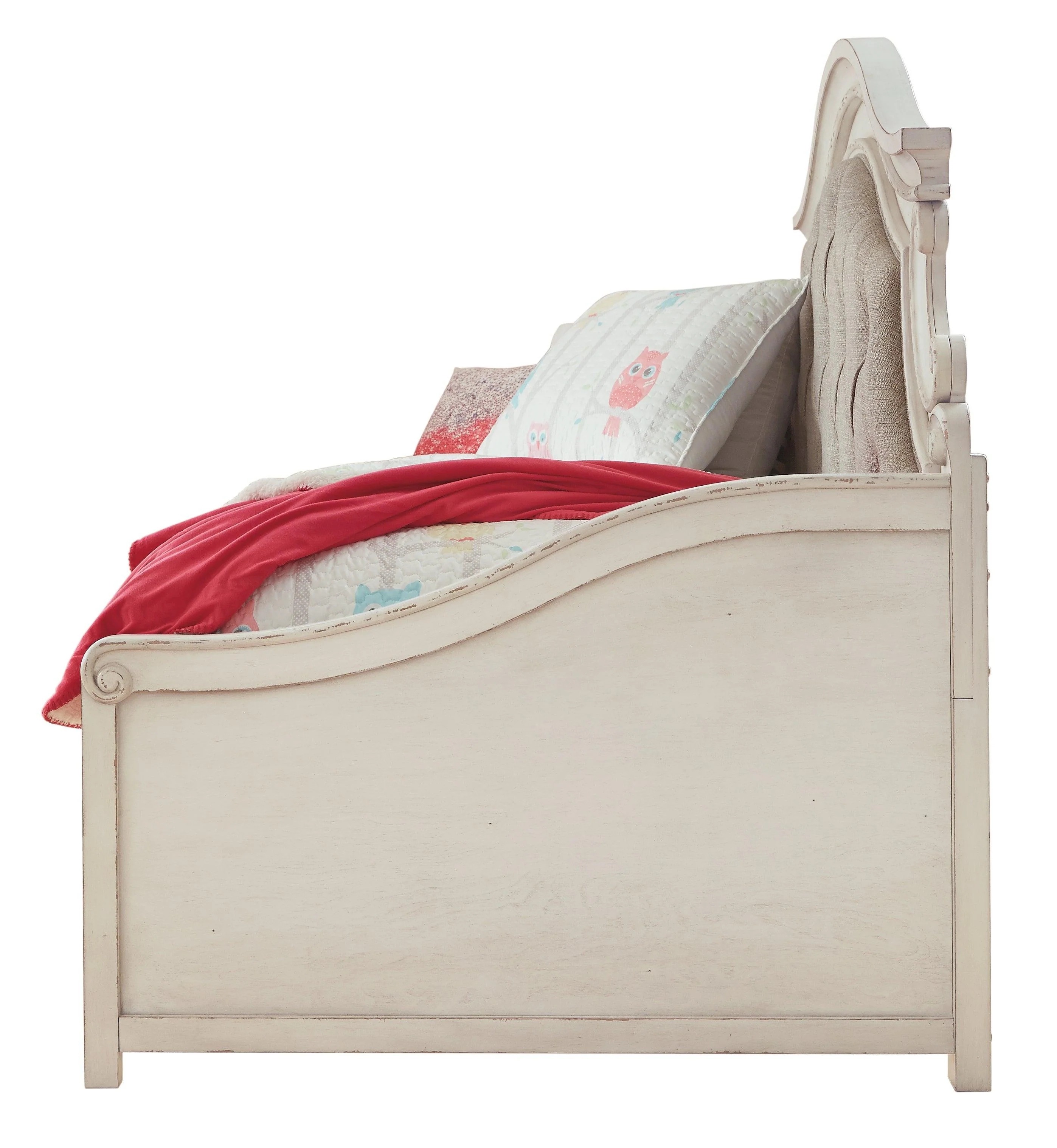 Realyn Chipped White Twin Daybed With 1 Large Storage Drawer - Image 3