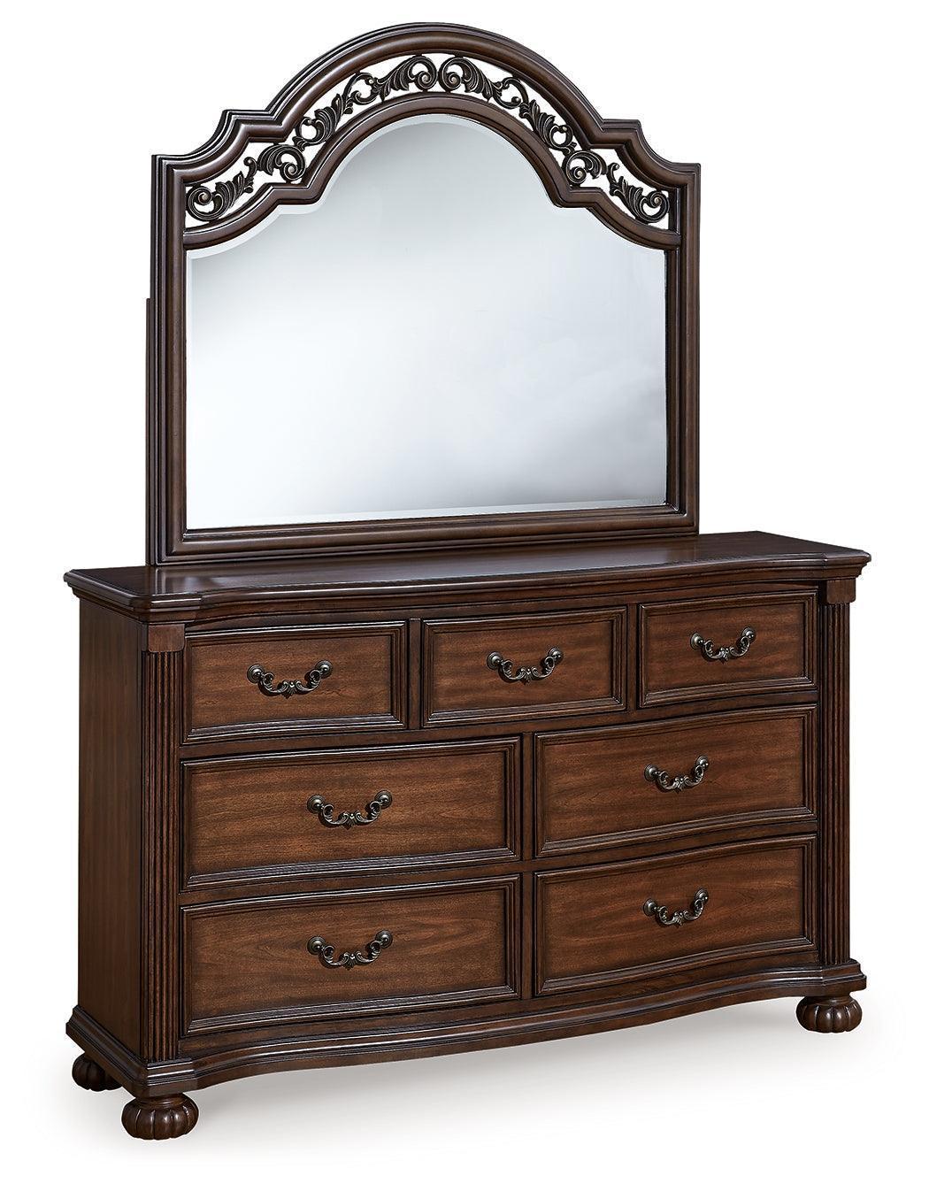 Lavinton Brown Dresser And Mirror - Image 2