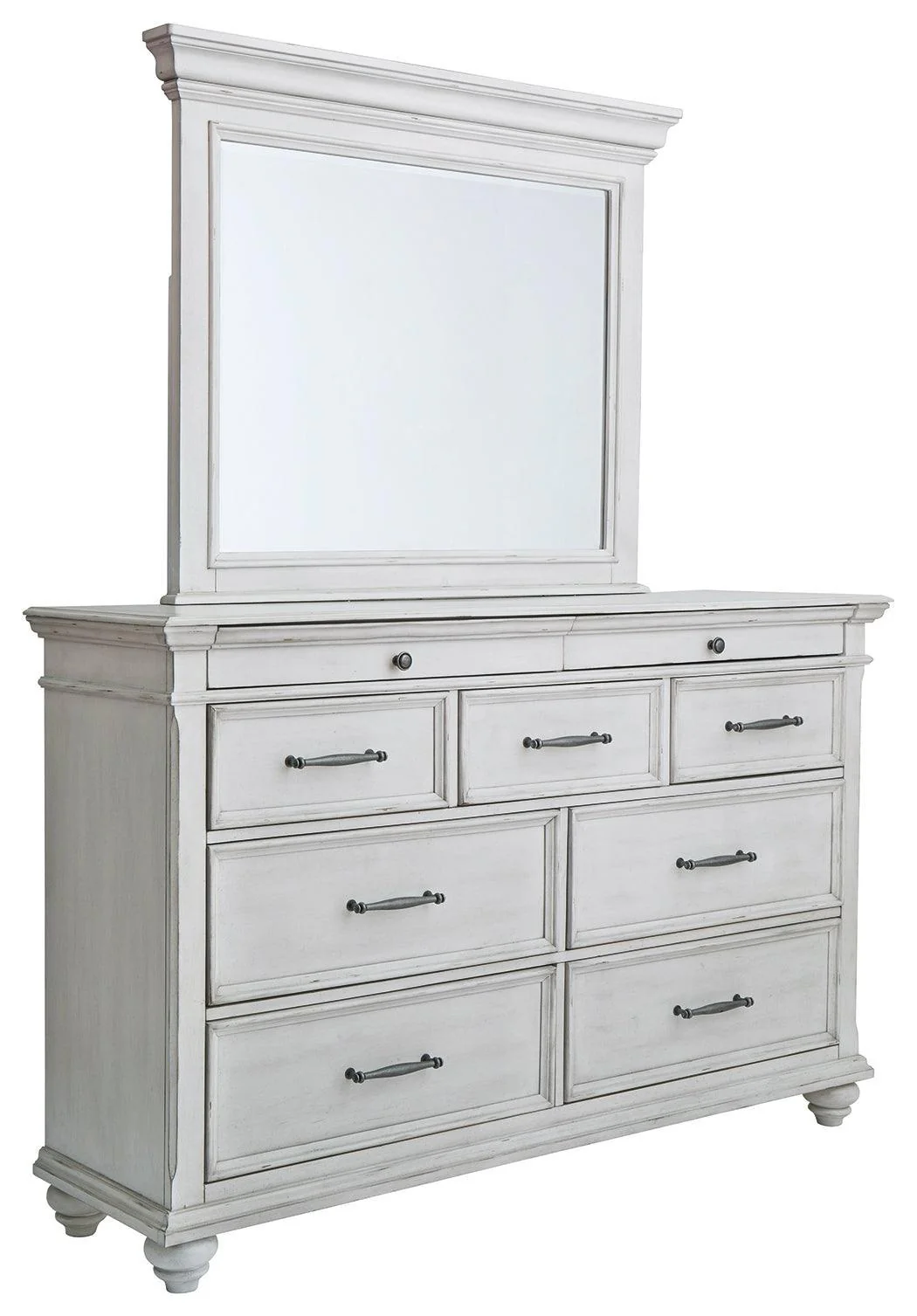 Kanwyn Whitewash Dresser And Mirror - Image 2