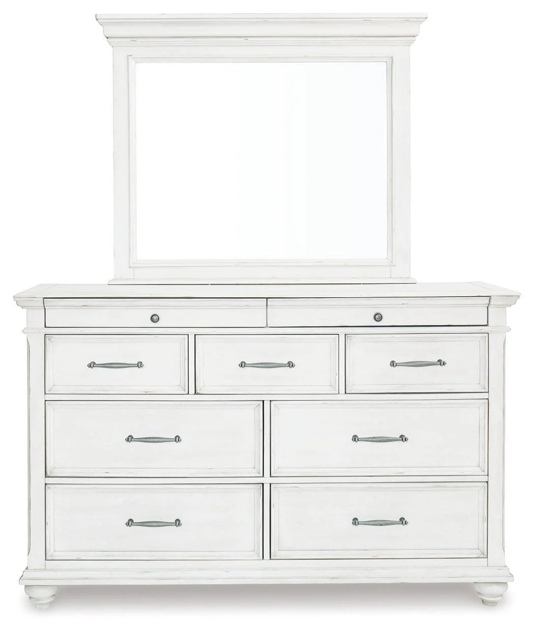 Kanwyn Whitewash Dresser And Mirror - Image 3
