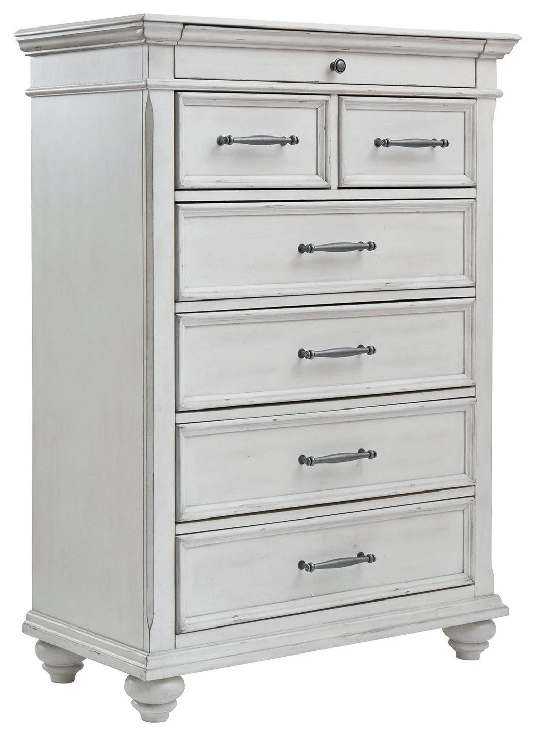 Kanwyn Whitewash Chest Of Drawers - Image 2