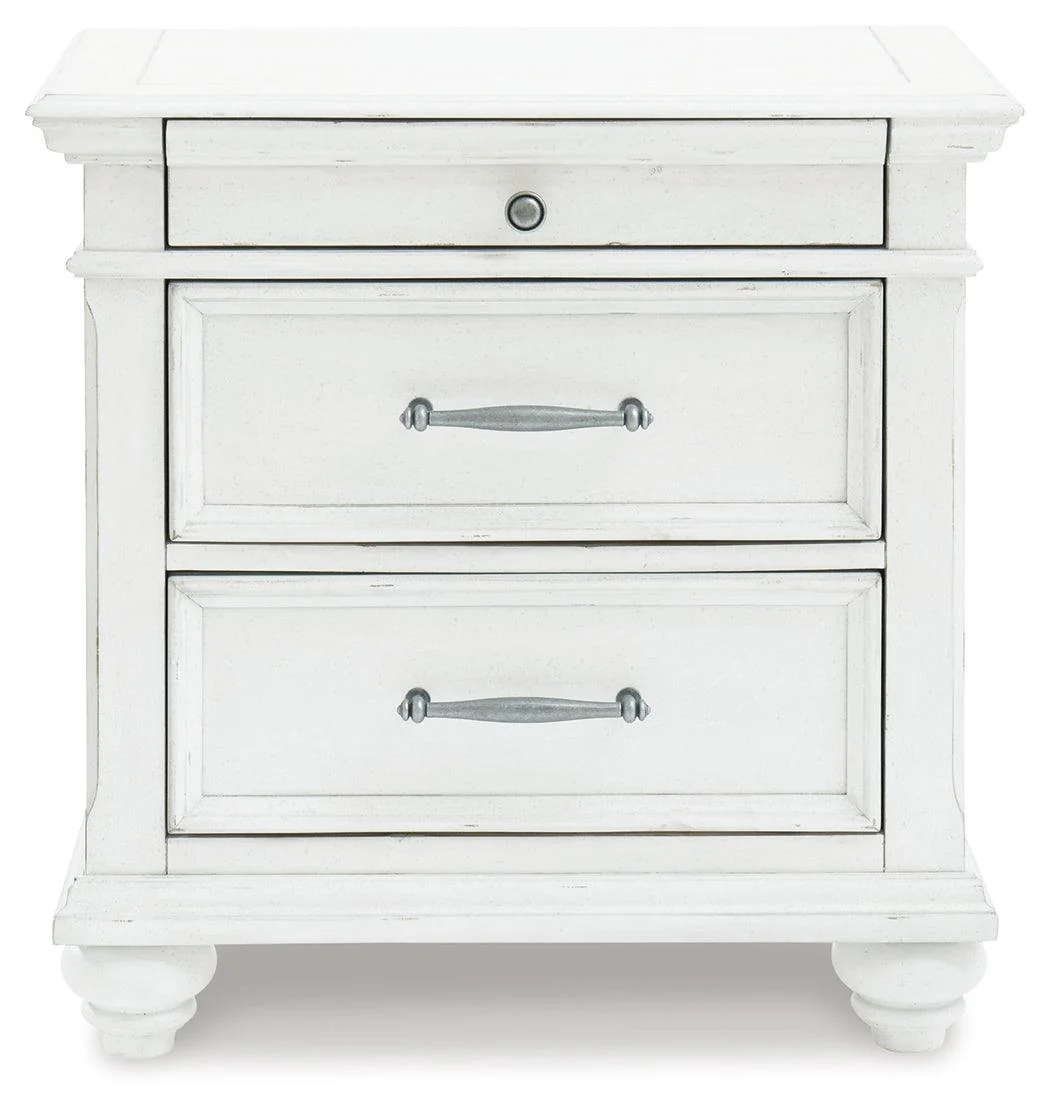 Kanwyn Whitewash Nightstand - Image 3