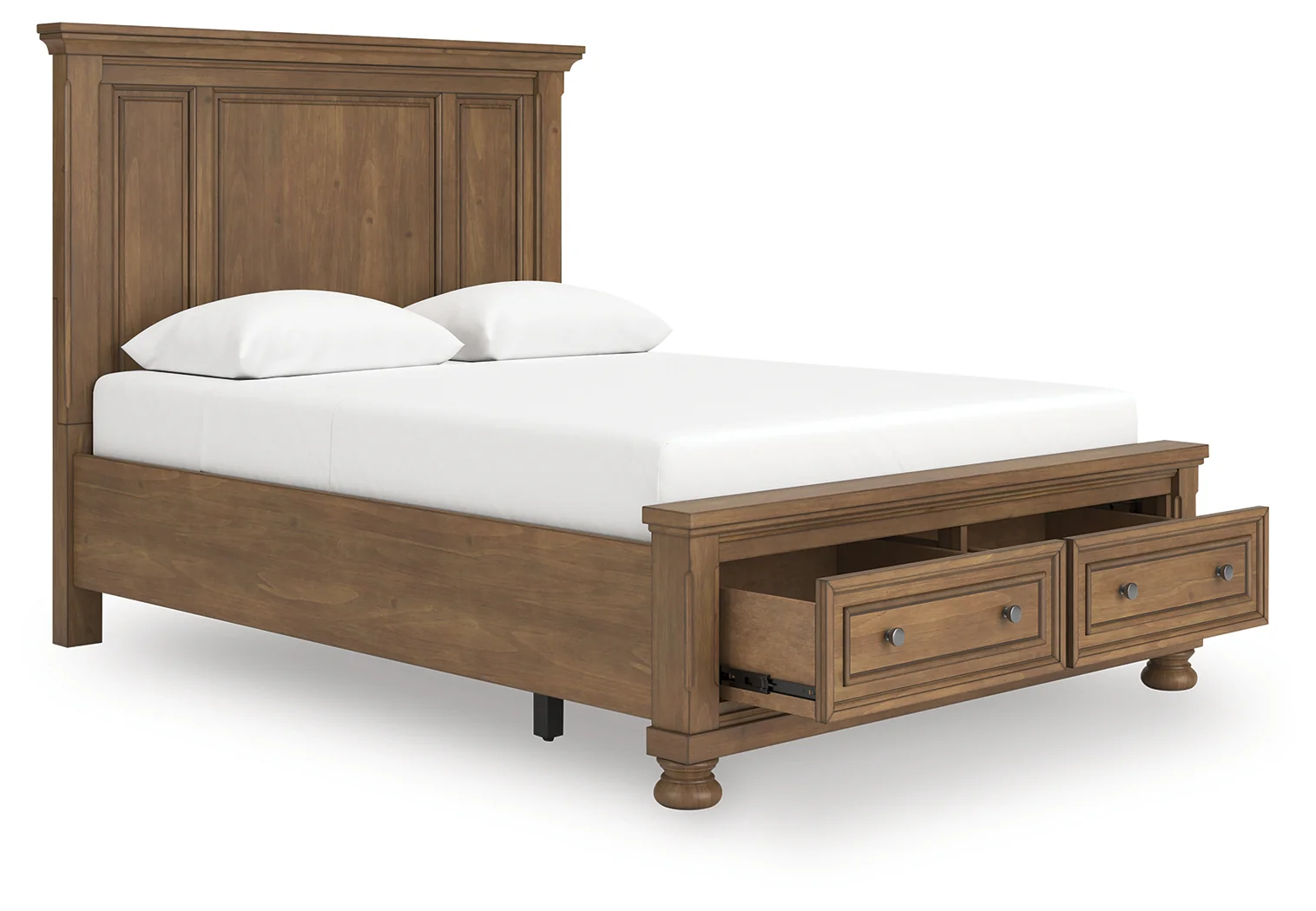 Feddinger Medium Brown Queen Panel Storage Bed - Image 1