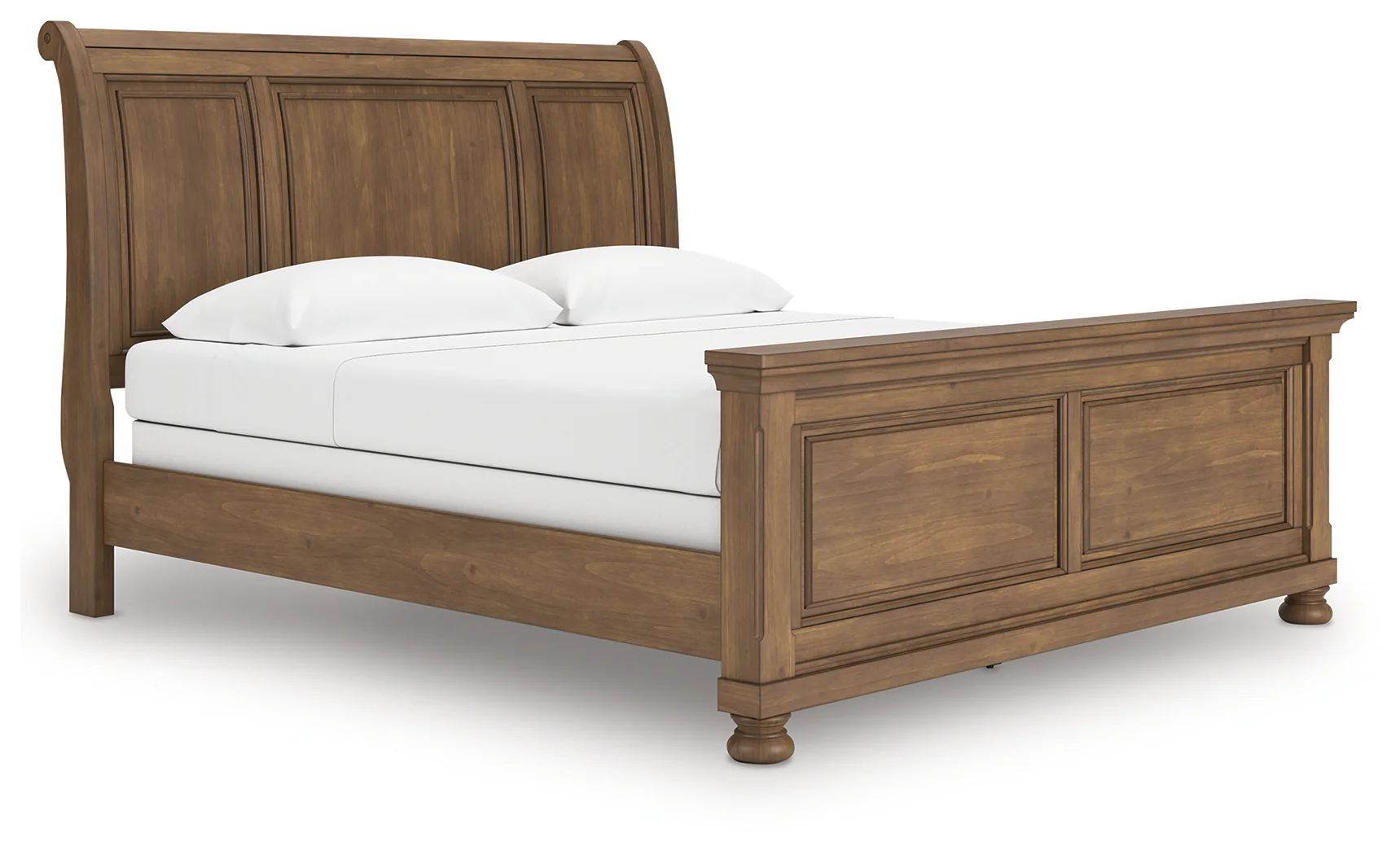 Feddinger Medium Brown King Sleigh Bed - Image 3