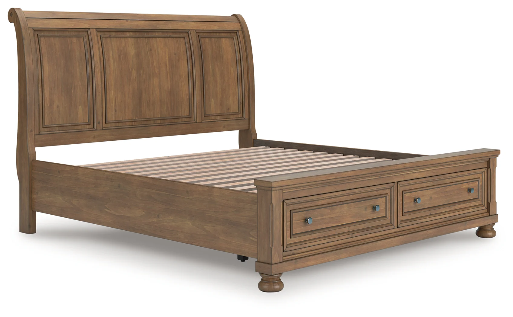 Feddinger Medium Brown King Storage Sleigh Bed - Image 1