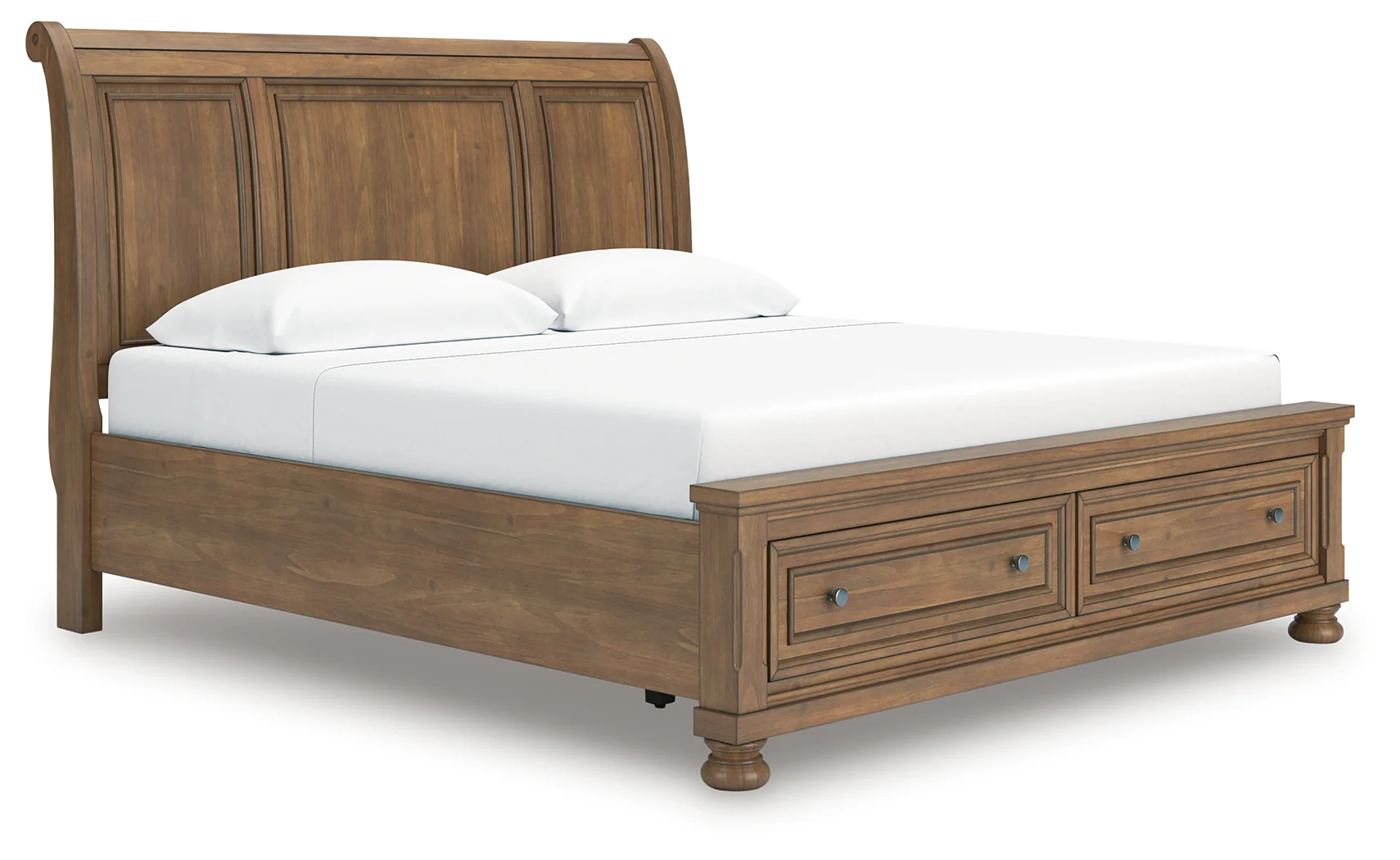 Feddinger Medium Brown King Storage Sleigh Bed - Image 2