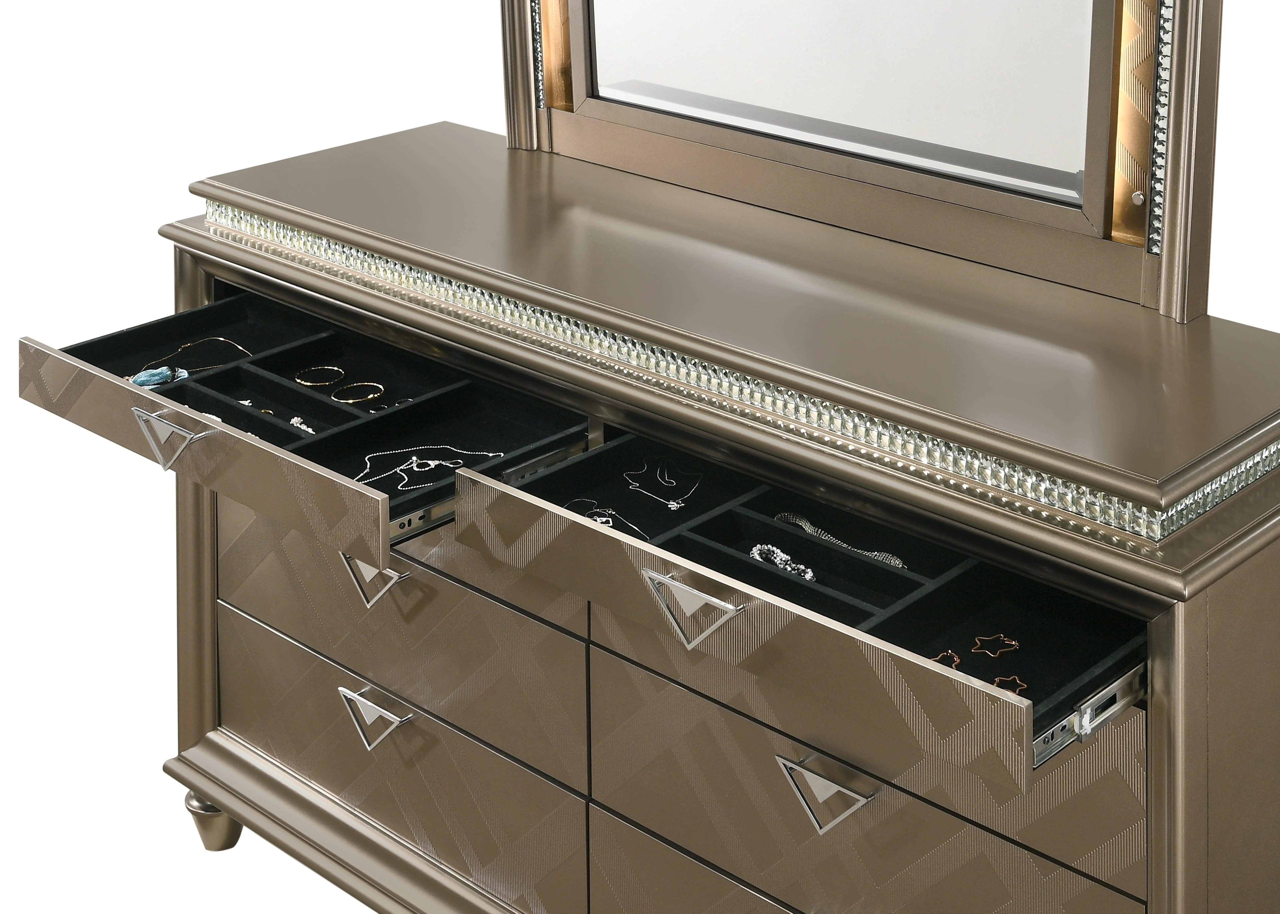 Cristal Dresser Light Brown Taupe - Image 3