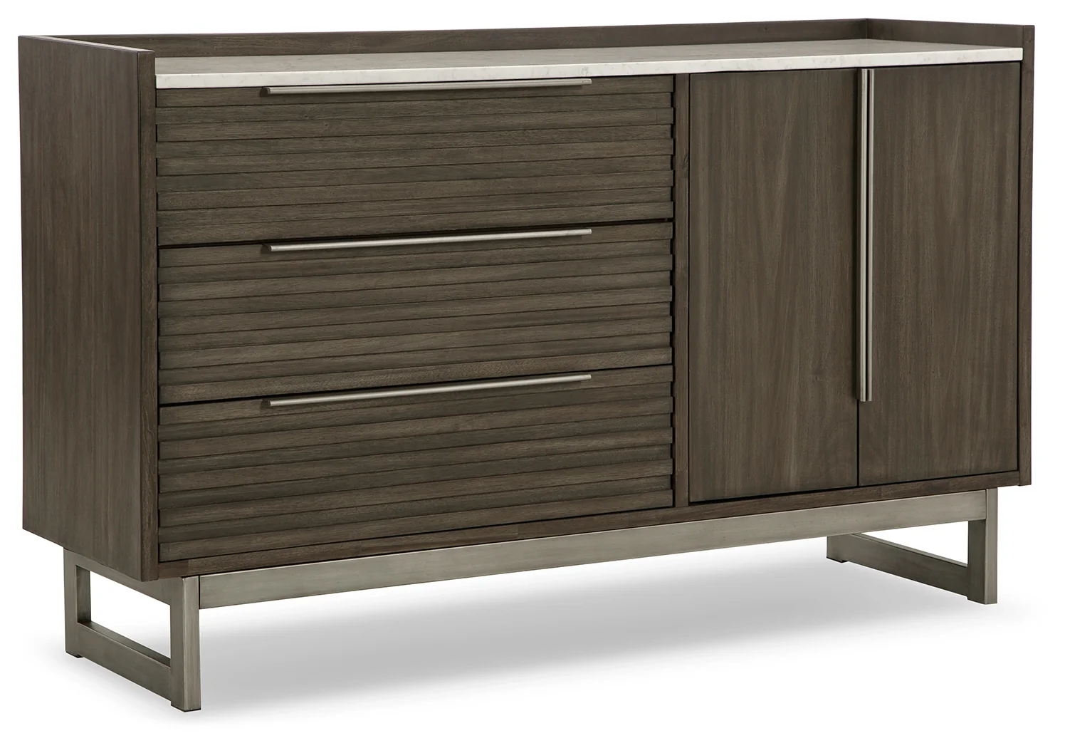 Arkenton Grayish Brown/White Dresser - Image 2