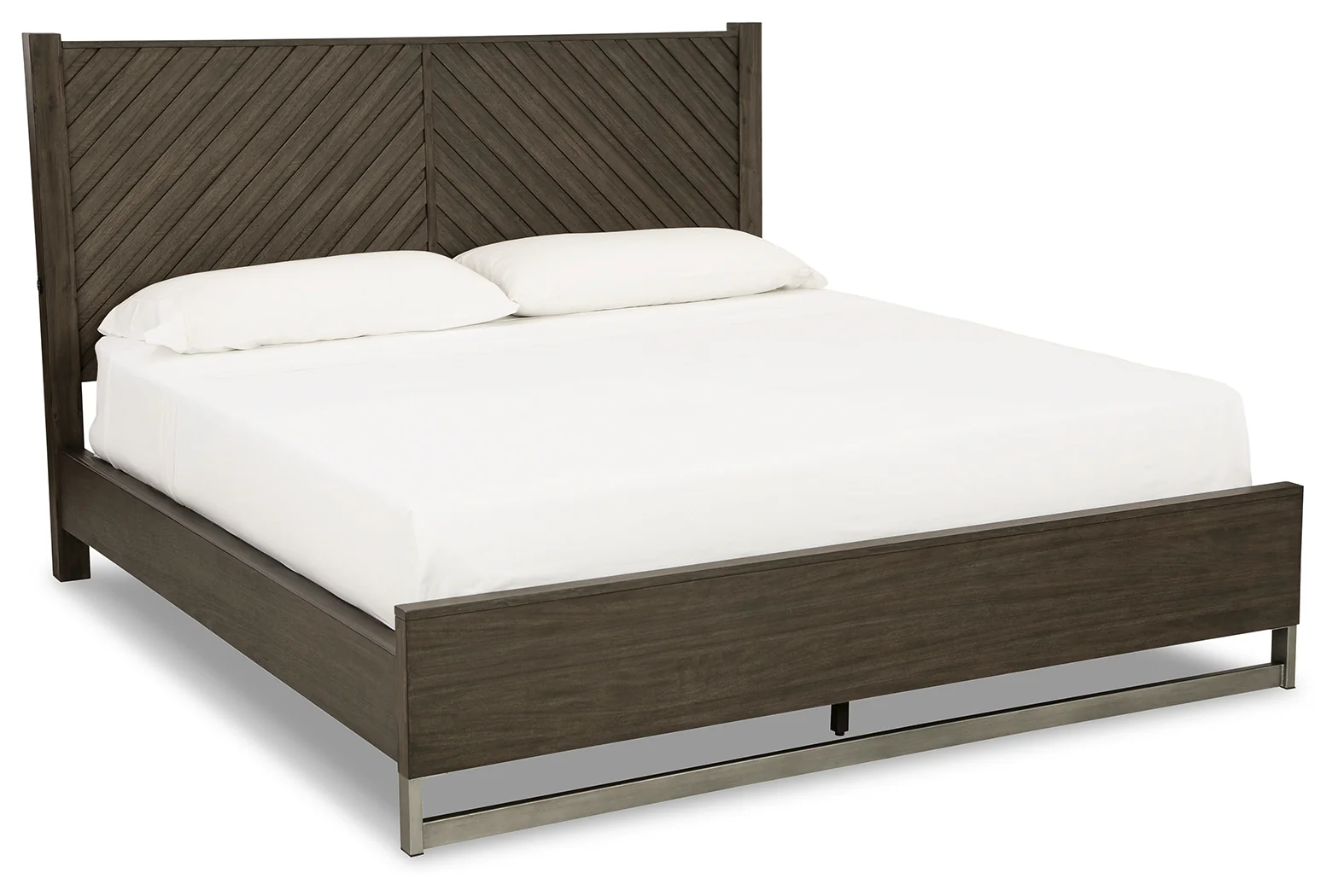 Arkenton Grayish Brown King Panel Bed - Image 2
