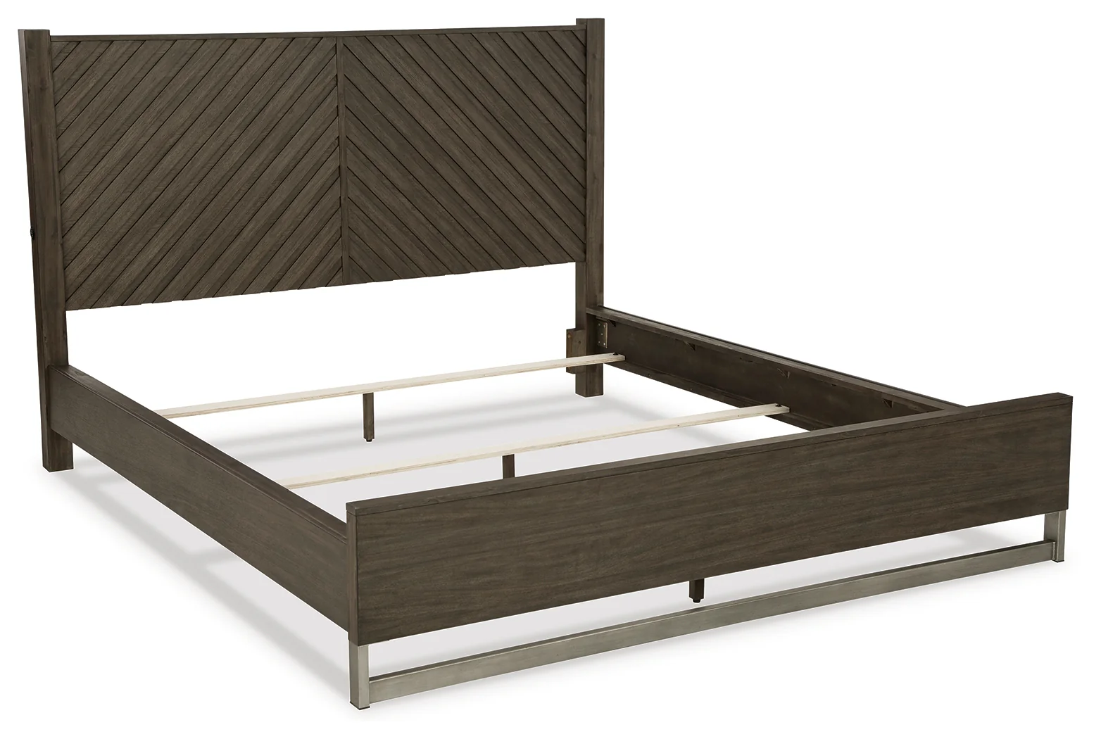 Arkenton Grayish Brown King Panel Bed - Image 3